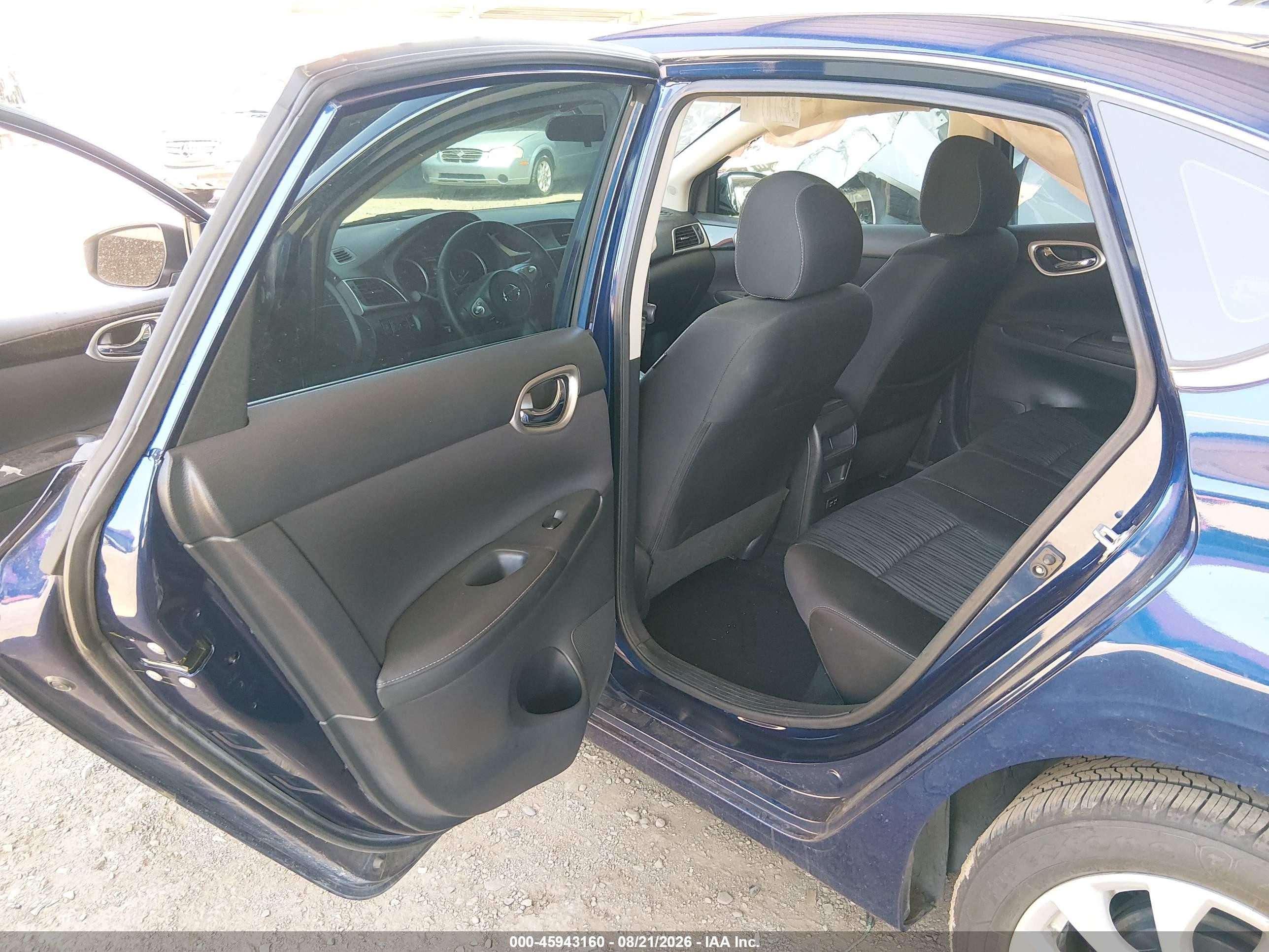2019 Nissan Sentra Sv Blue vin: 3N1AB7AP8KY231517