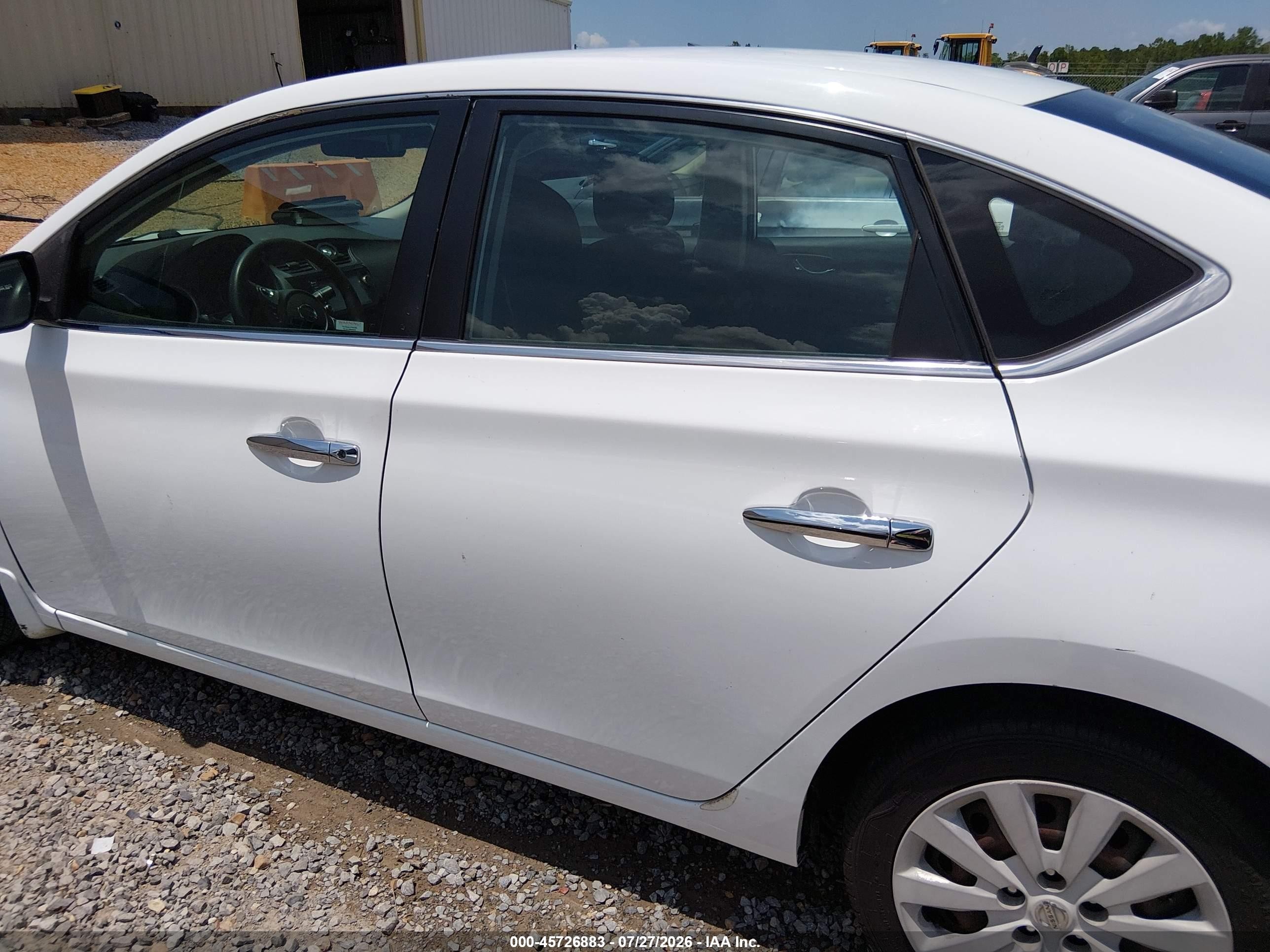 2019 Nissan Sentra S White vin: 3N1AB7AP8KY318236