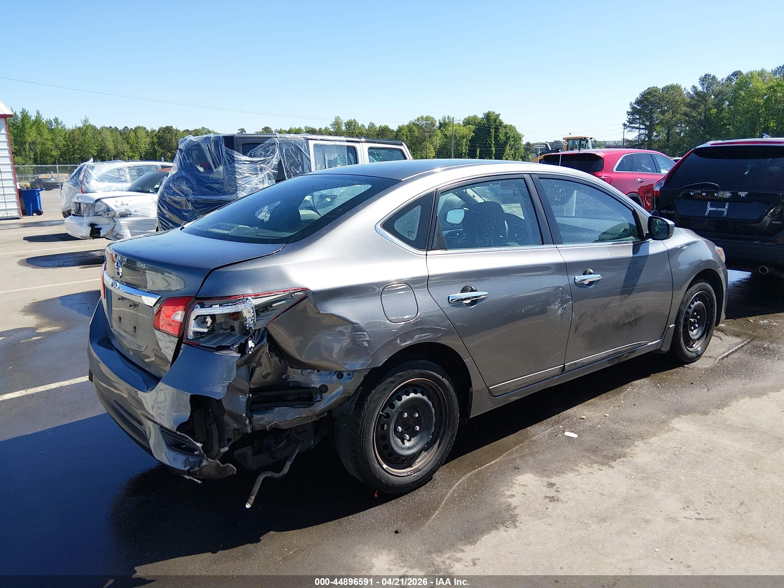 2019 Nissan Sentra S Gray vin: 3N1AB7AP8KY347784
