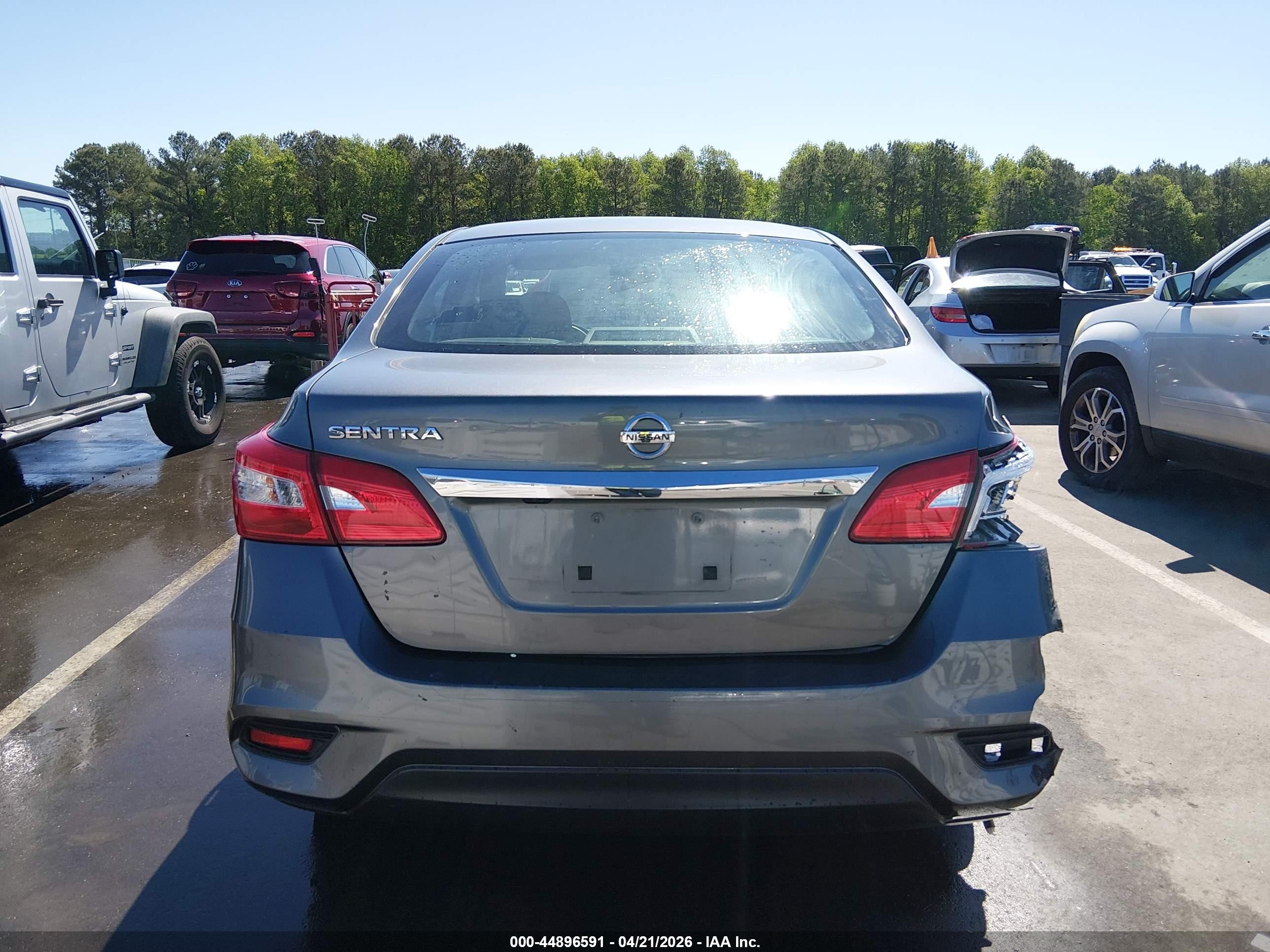 2019 Nissan Sentra S Gray vin: 3N1AB7AP8KY347784