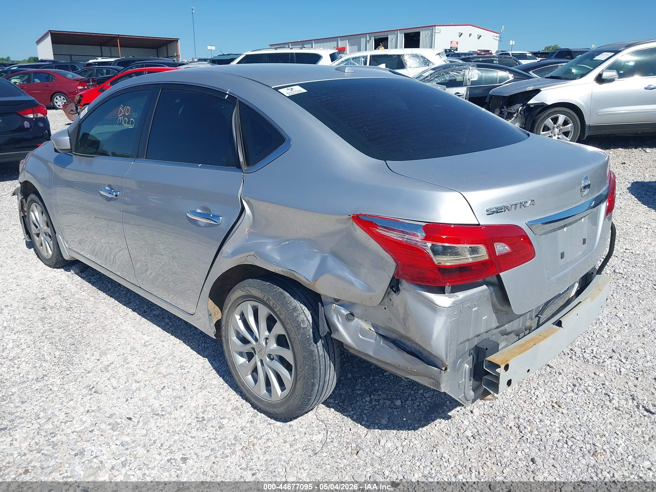 2019 Nissan Sentra Sv Silver vin: 3N1AB7AP8KY392966