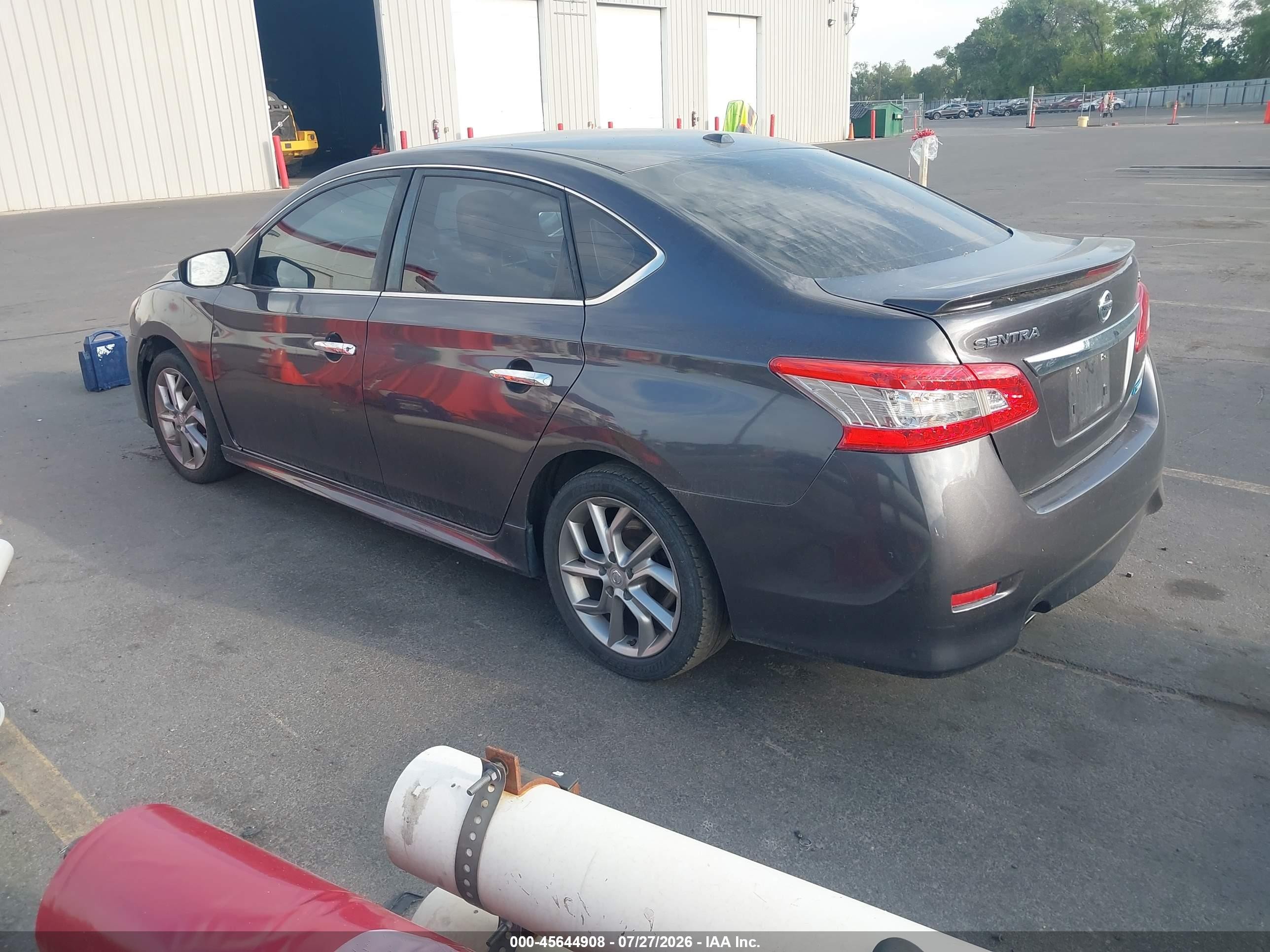 2013 Nissan Sentra Sr Gray vin: 3N1AB7AP9DL563532