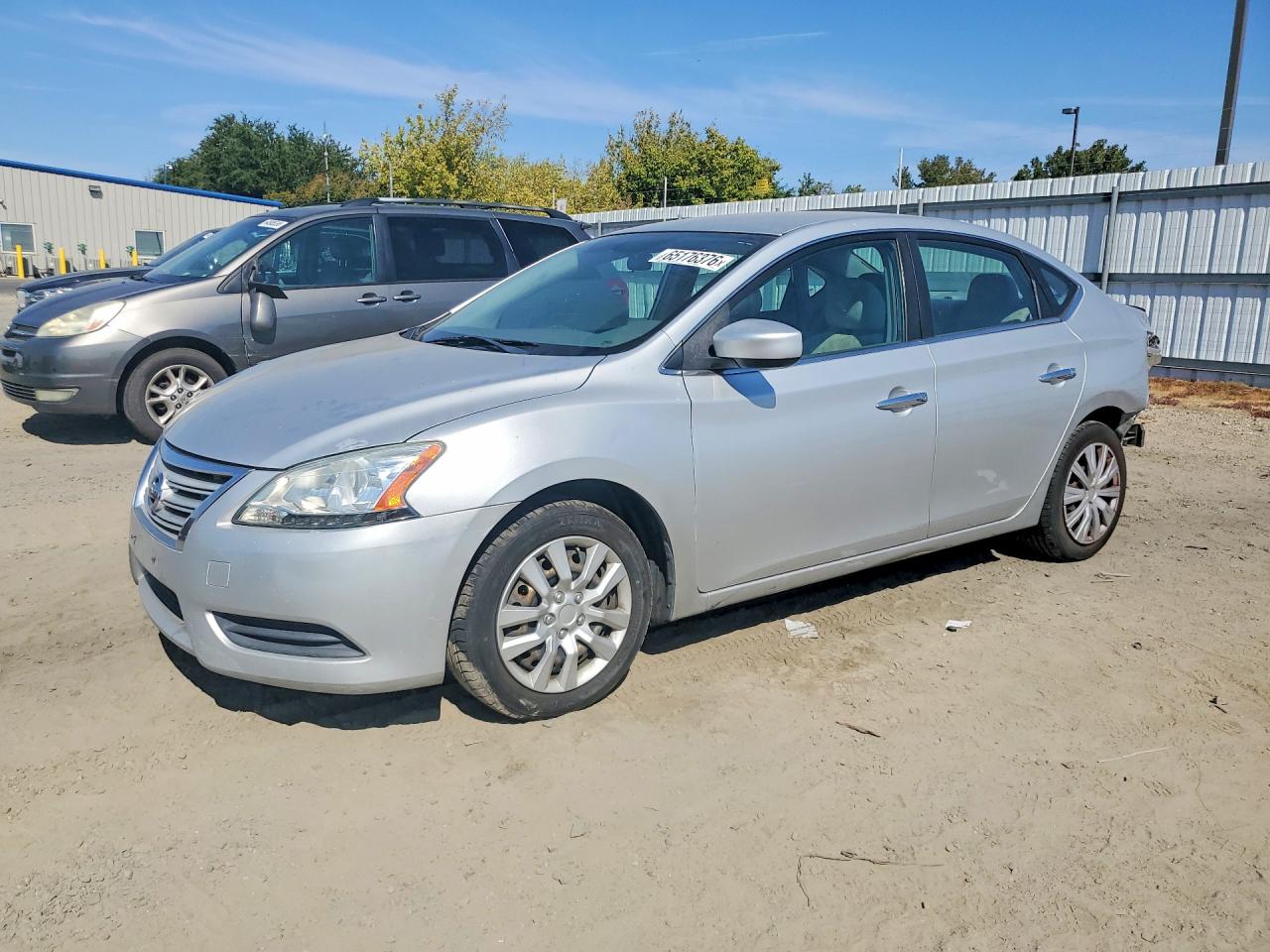 2013 Nissan Sentra S Серебряный vin: 3N1AB7AP9DL611658