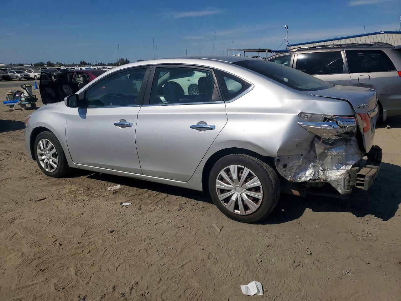 2013 Nissan Sentra S Серебряный vin: 3N1AB7AP9DL611658