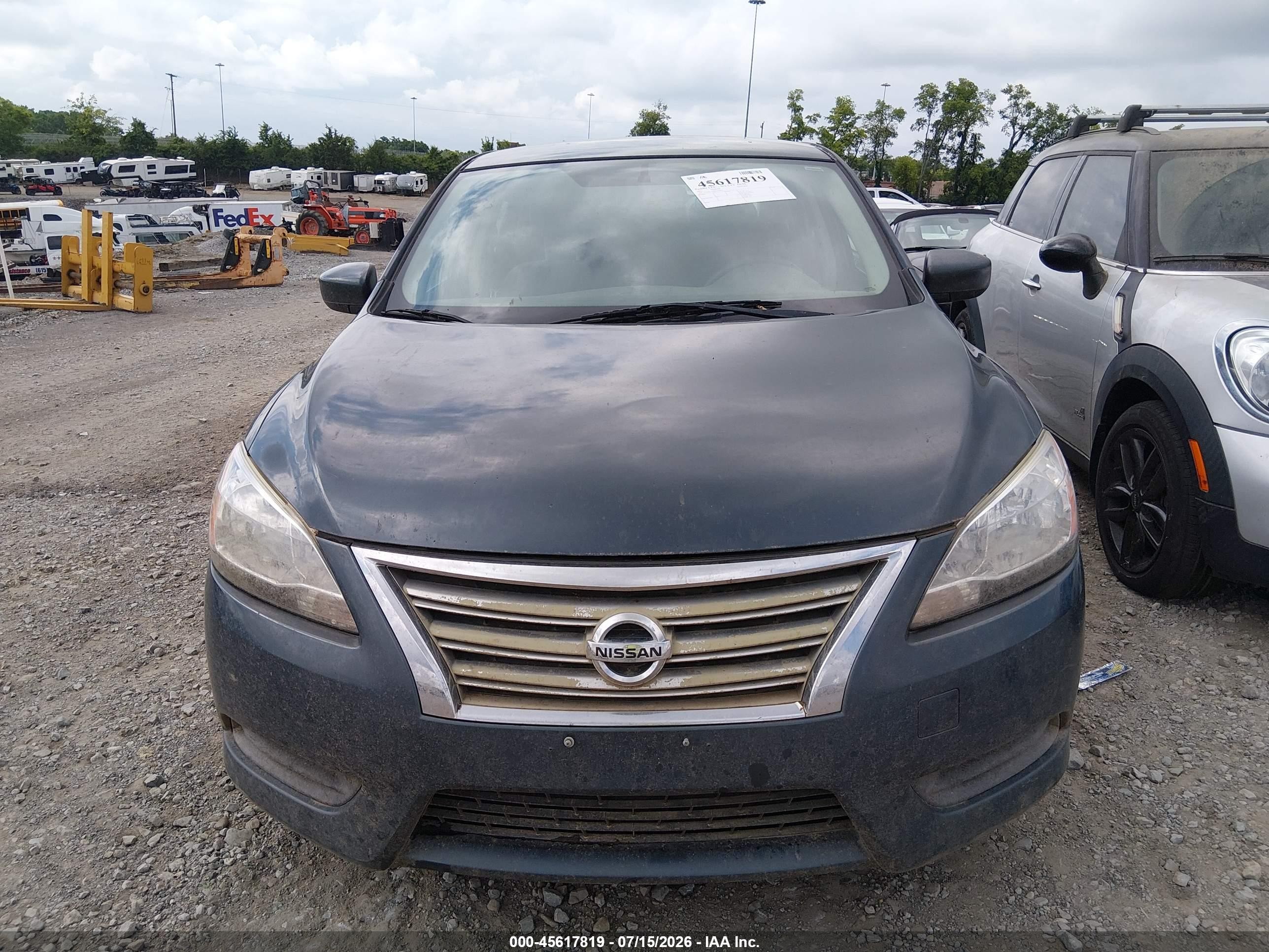 2013 Nissan Sentra Sv Blue vin: 3N1AB7AP9DL614995