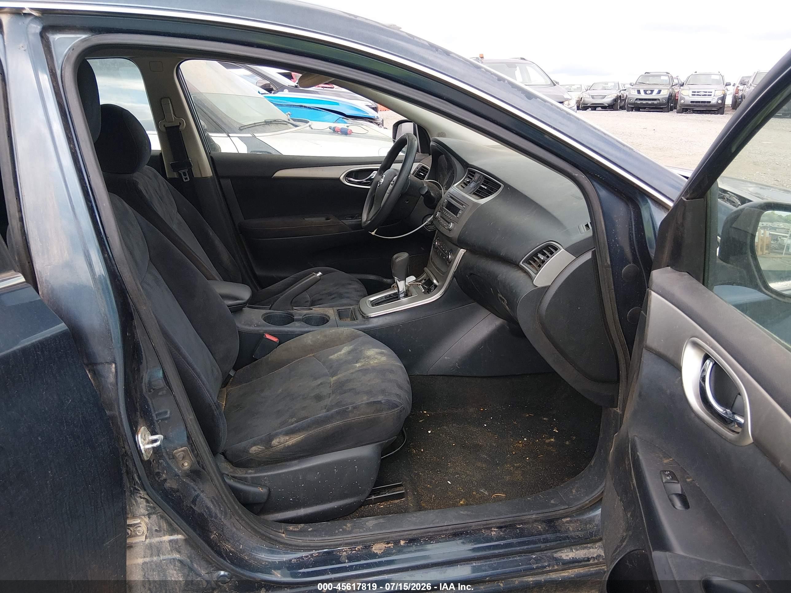 2013 Nissan Sentra Sv Blue vin: 3N1AB7AP9DL614995