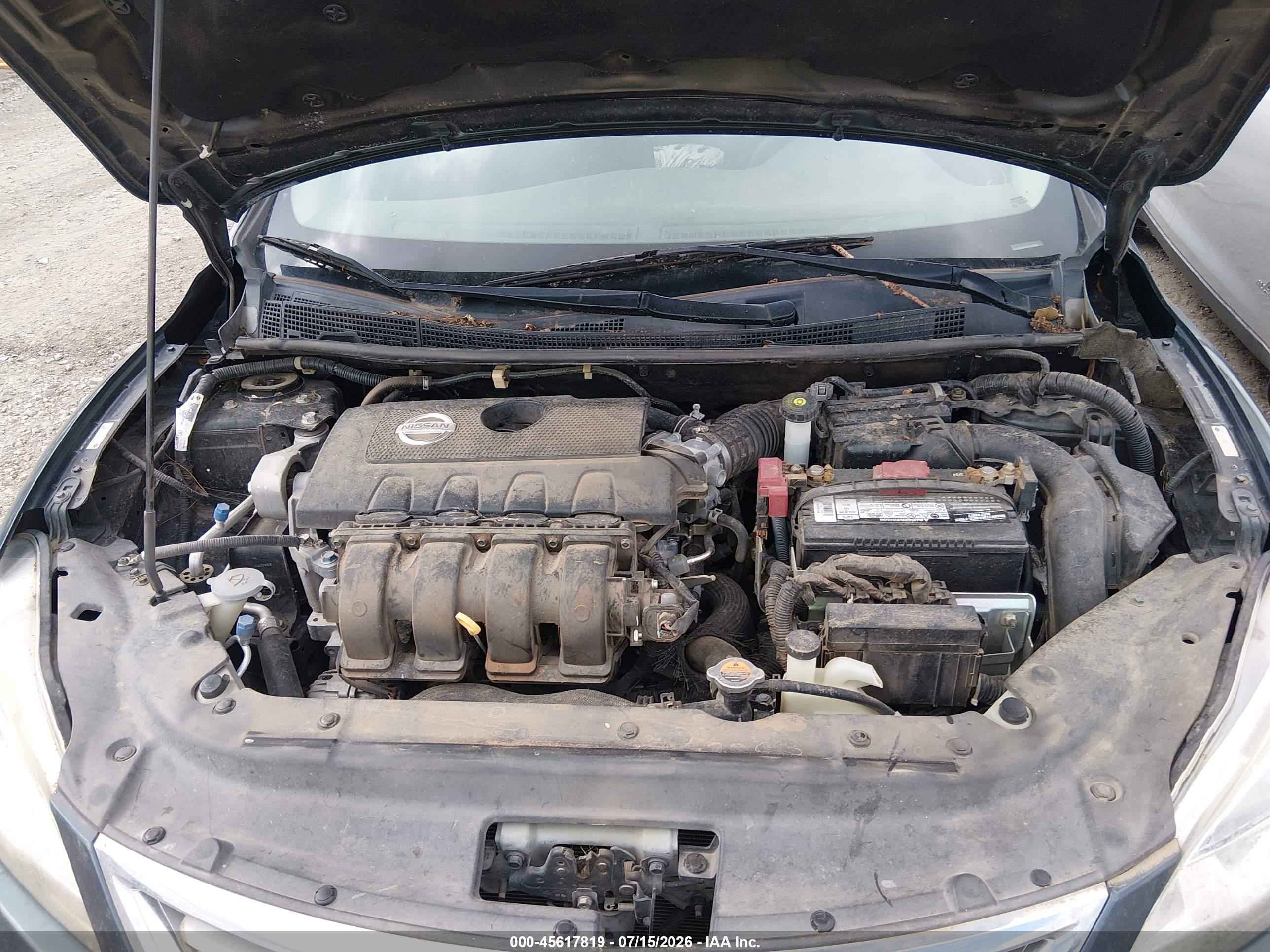 2013 Nissan Sentra Sv Blue vin: 3N1AB7AP9DL614995
