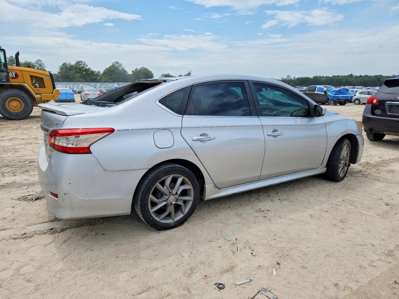 2013 Nissan Sentra S Silver vin: 3N1AB7AP9DL620649