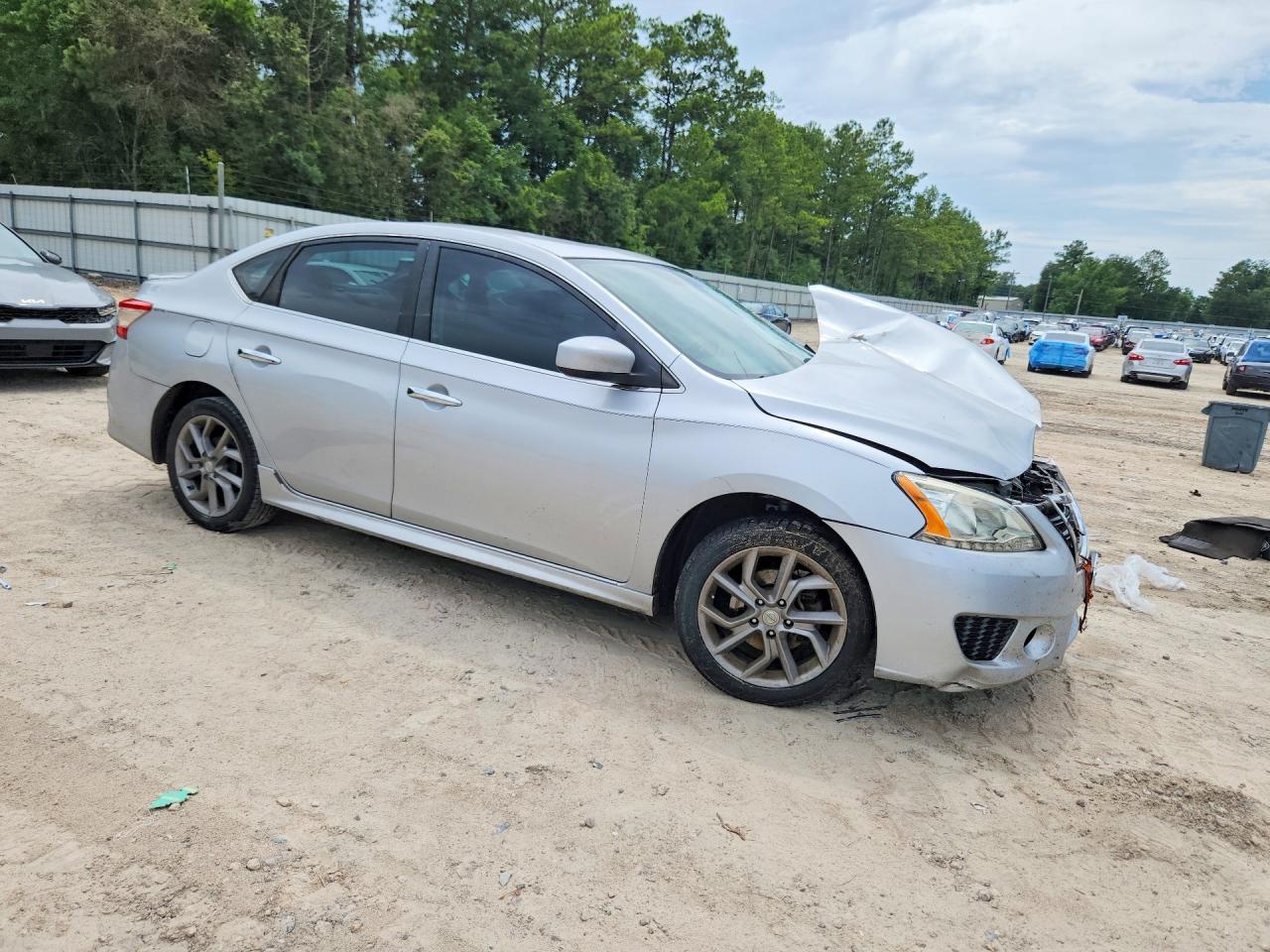 2013 Nissan Sentra S Silver vin: 3N1AB7AP9DL620649