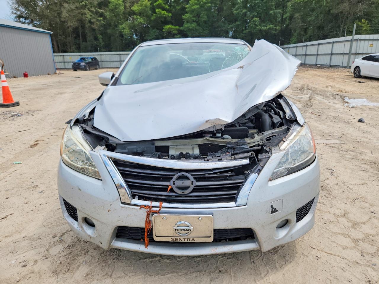 2013 Nissan Sentra S Silver vin: 3N1AB7AP9DL620649