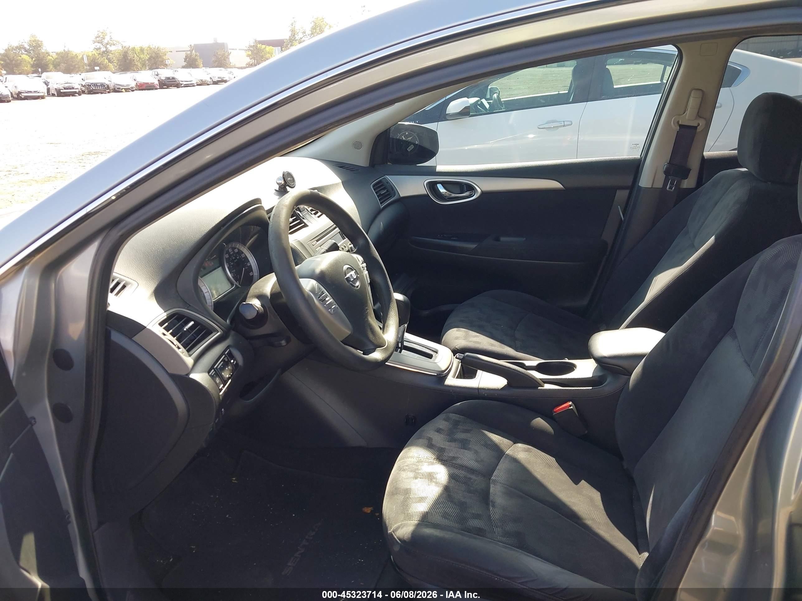 2013 Nissan Sentra Sv Gray vin: 3N1AB7AP9DL630789