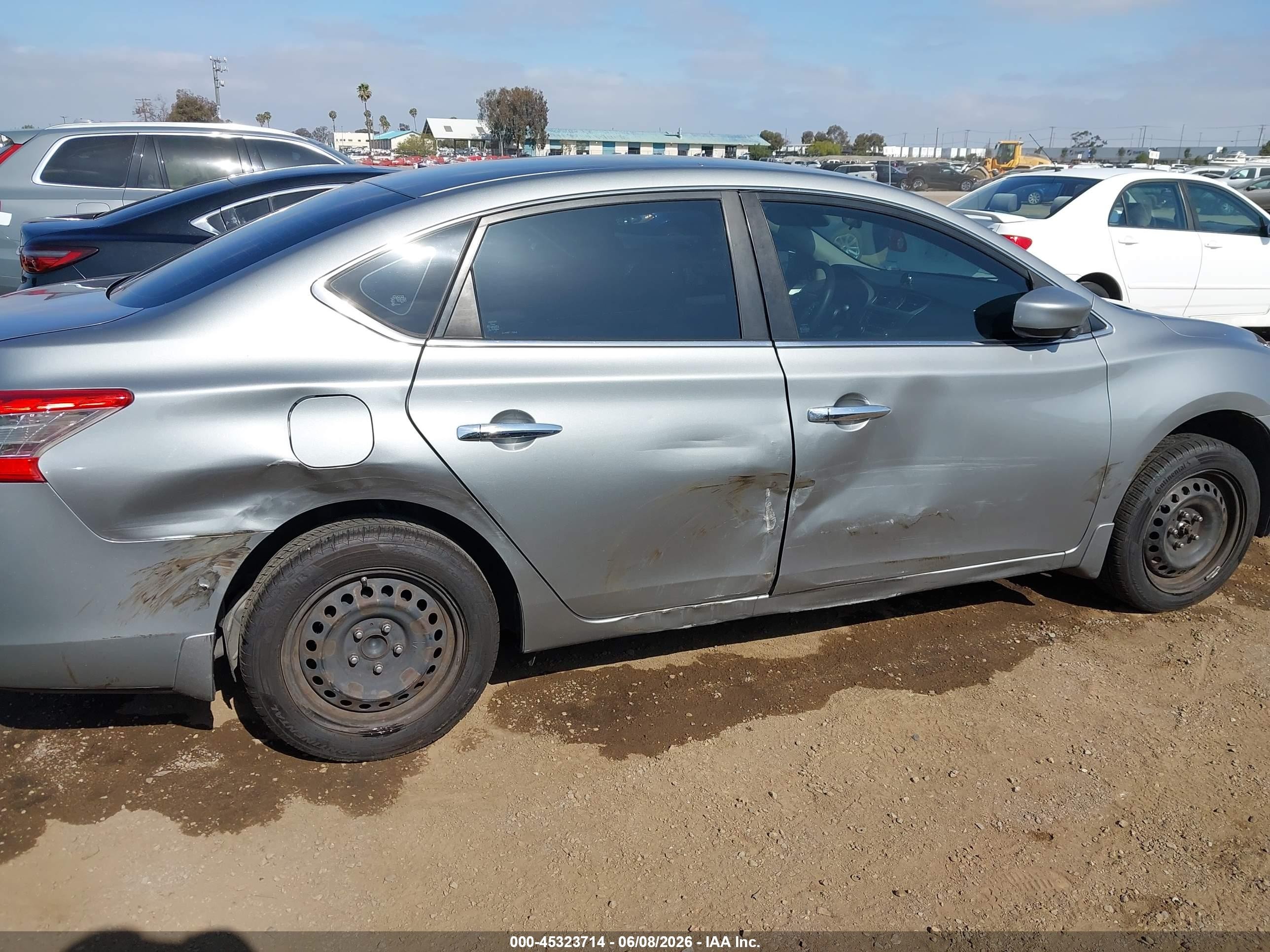 2013 Nissan Sentra Sv Gray vin: 3N1AB7AP9DL630789