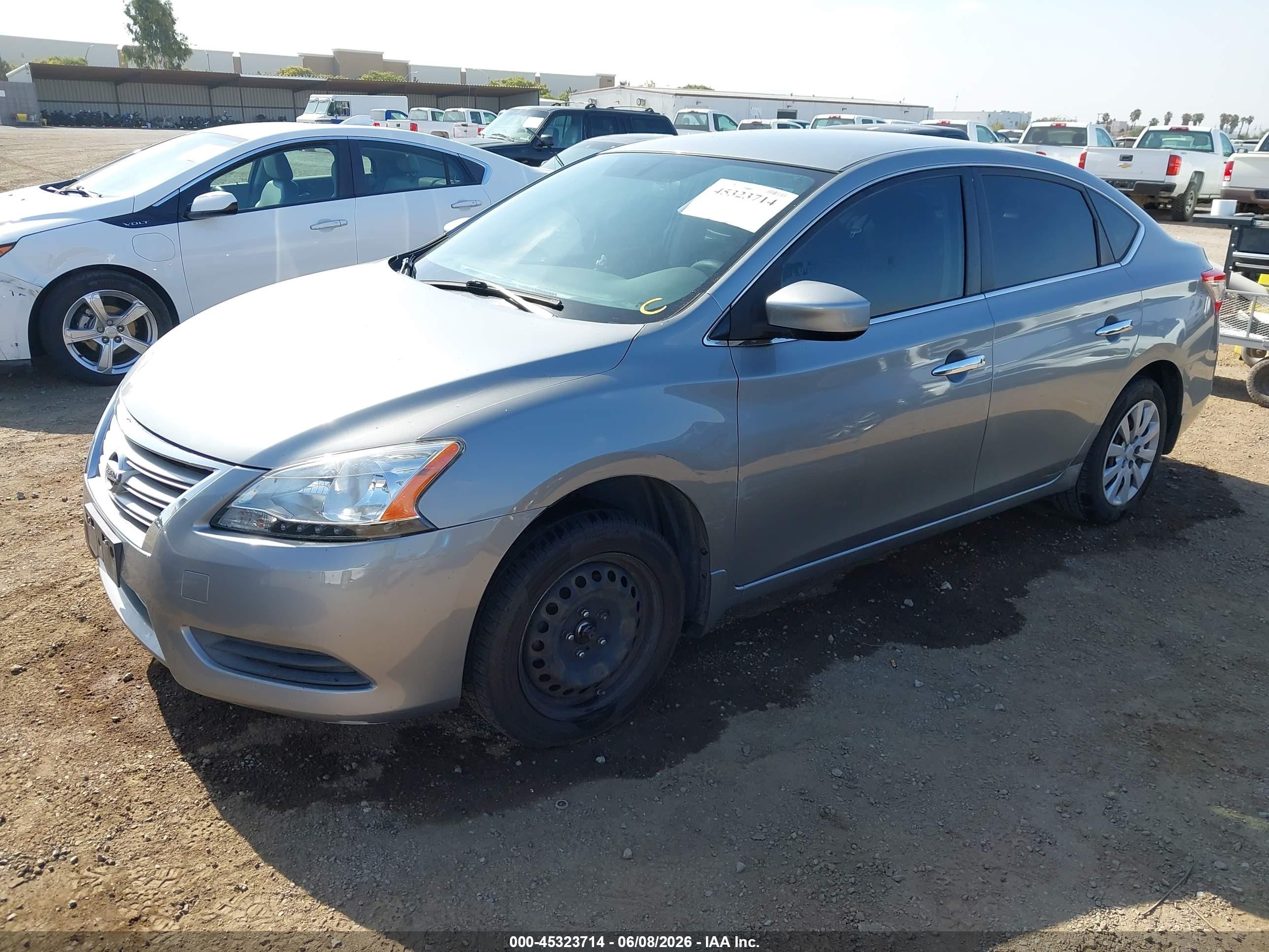 2013 Nissan Sentra Sv Gray vin: 3N1AB7AP9DL630789