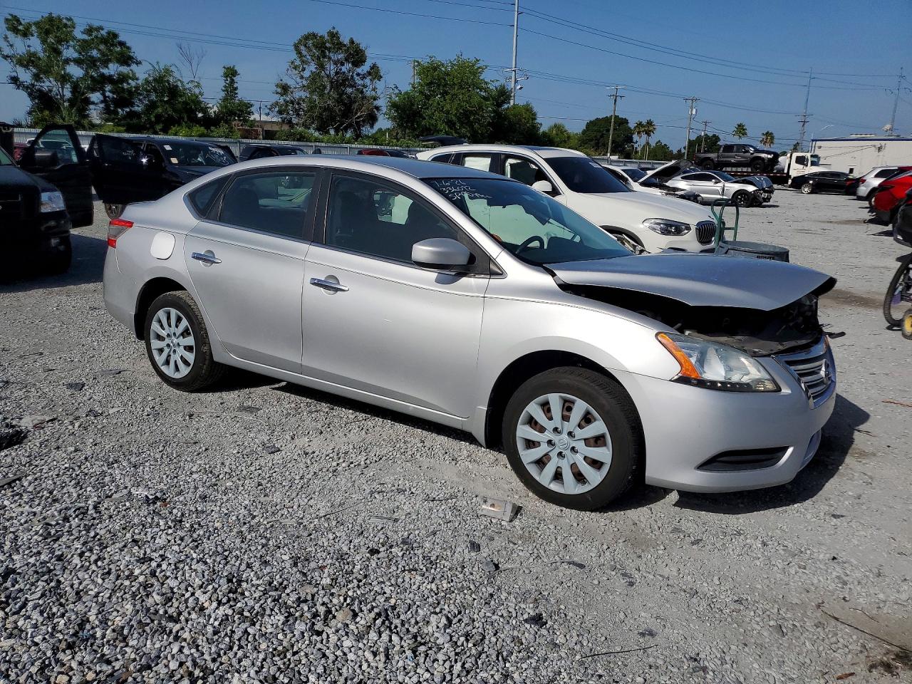 2013 Nissan Sentra S Серебряный vin: 3N1AB7AP9DL631537