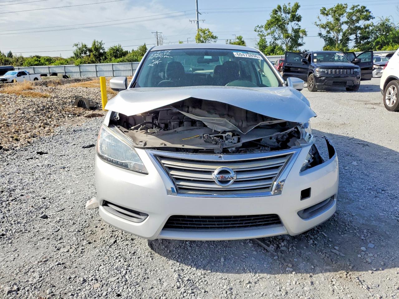 2013 Nissan Sentra S Серебряный vin: 3N1AB7AP9DL631537