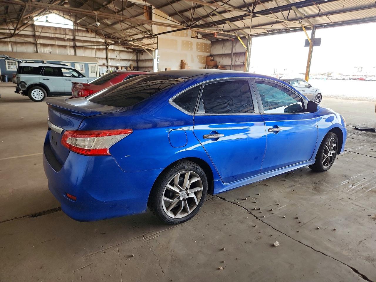 2013 Nissan Sentra S Blue vin: 3N1AB7AP9DL637595