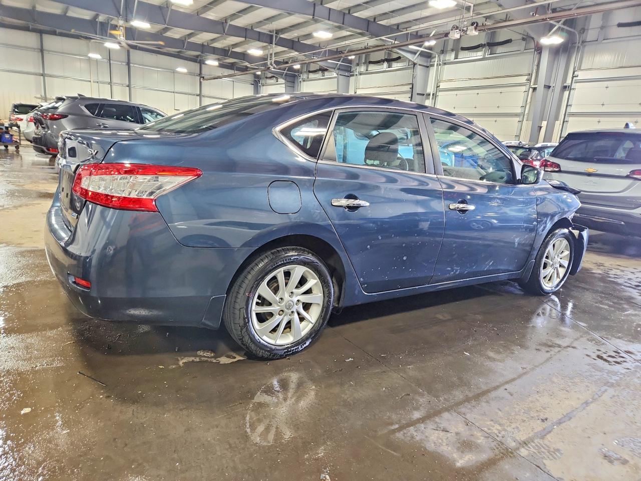 2013 Nissan Sentra S Blue vin: 3N1AB7AP9DL645809