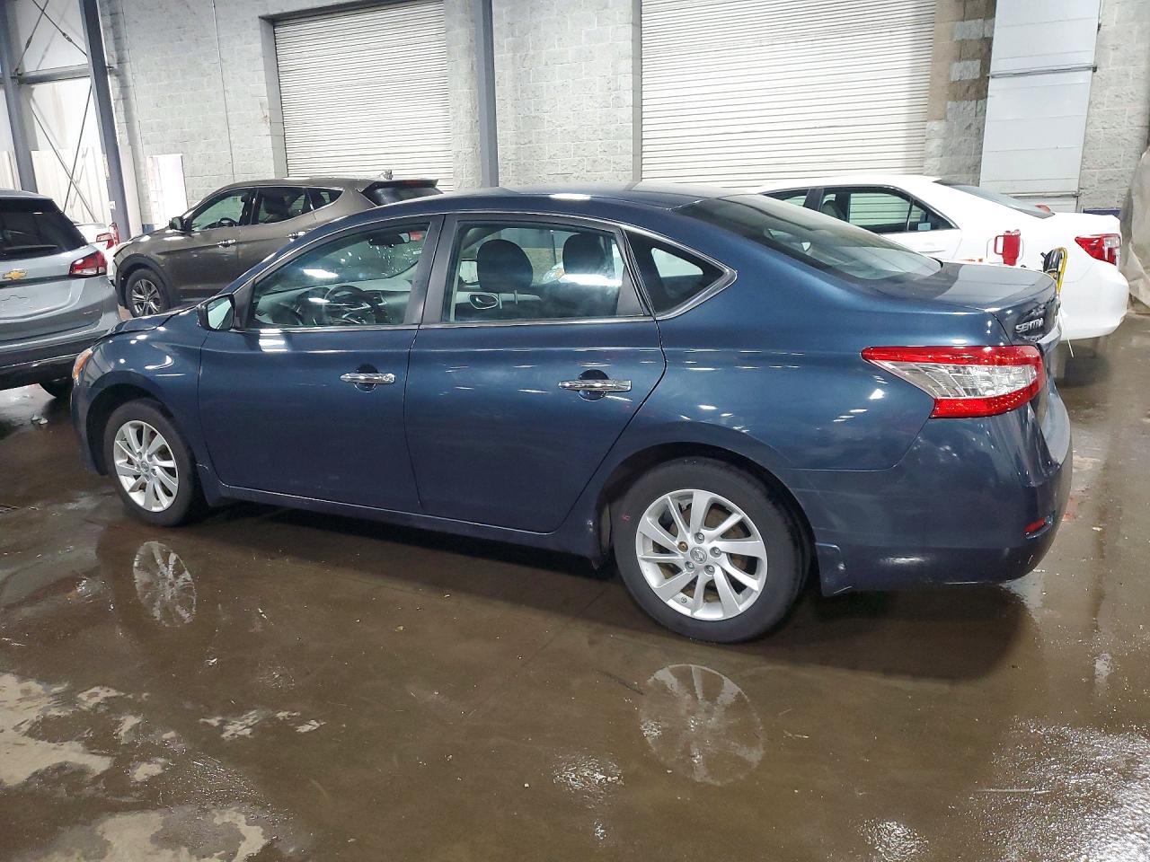 2013 Nissan Sentra S Blue vin: 3N1AB7AP9DL645809