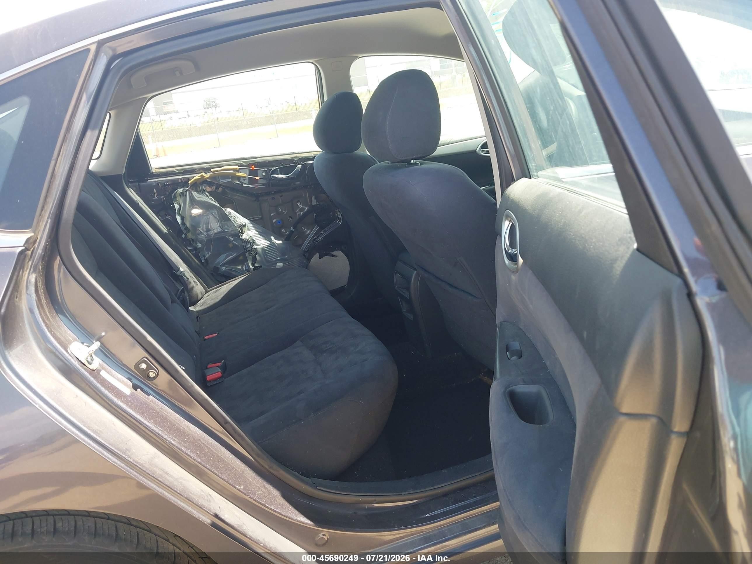 2013 Nissan Sentra Sv Gray vin: 3N1AB7AP9DL648726