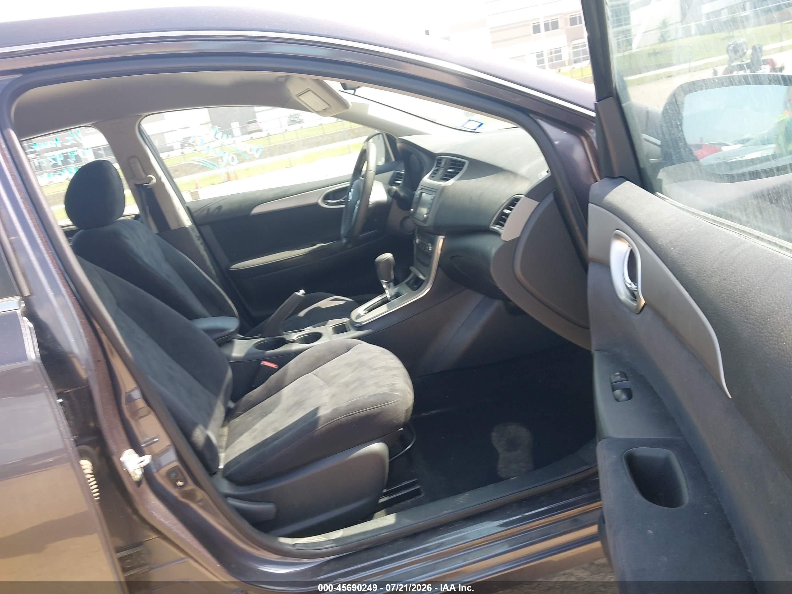 2013 Nissan Sentra Sv Gray vin: 3N1AB7AP9DL648726