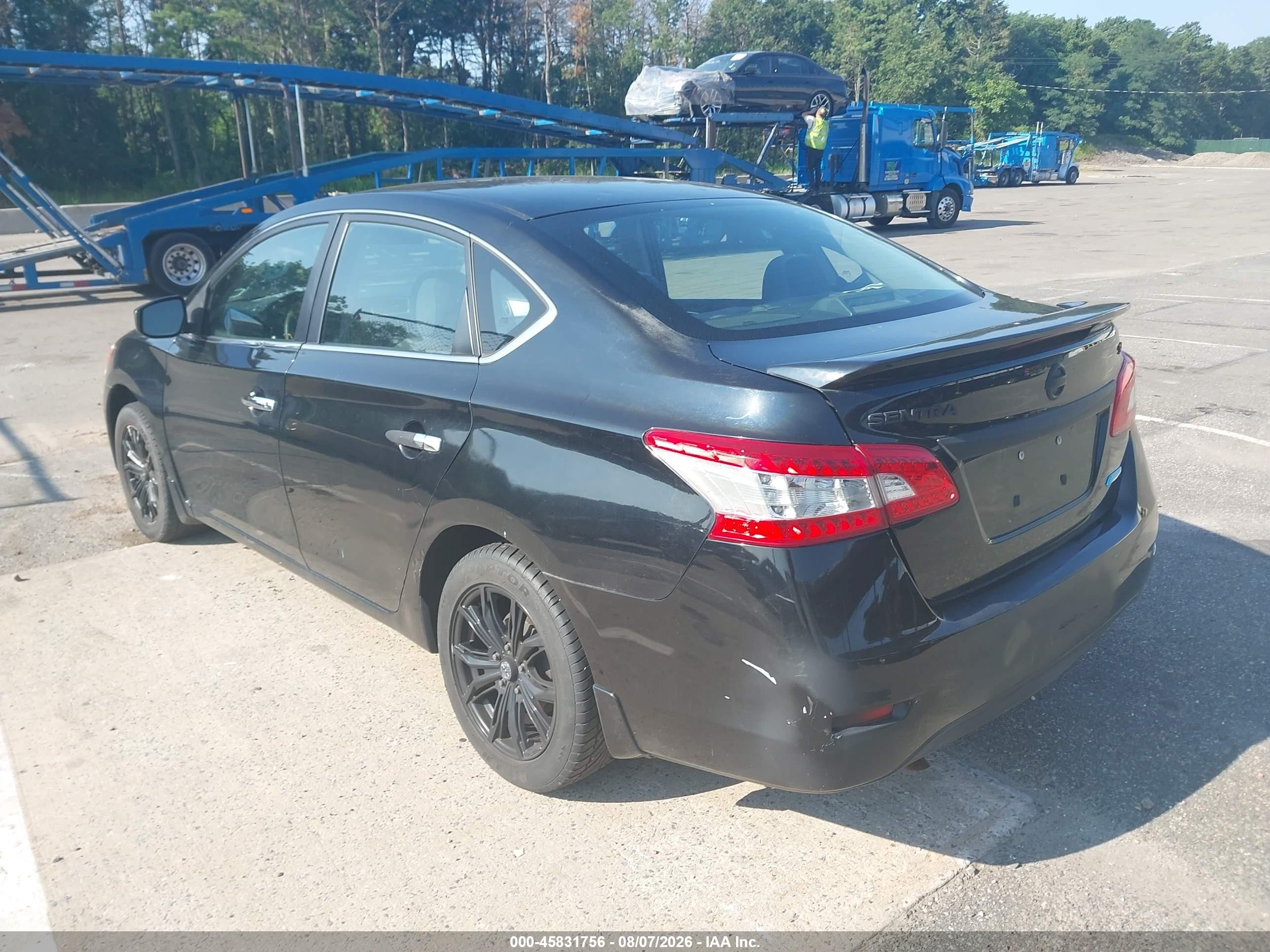 2013 Nissan Sentra Sv Black vin: 3N1AB7AP9DL650413