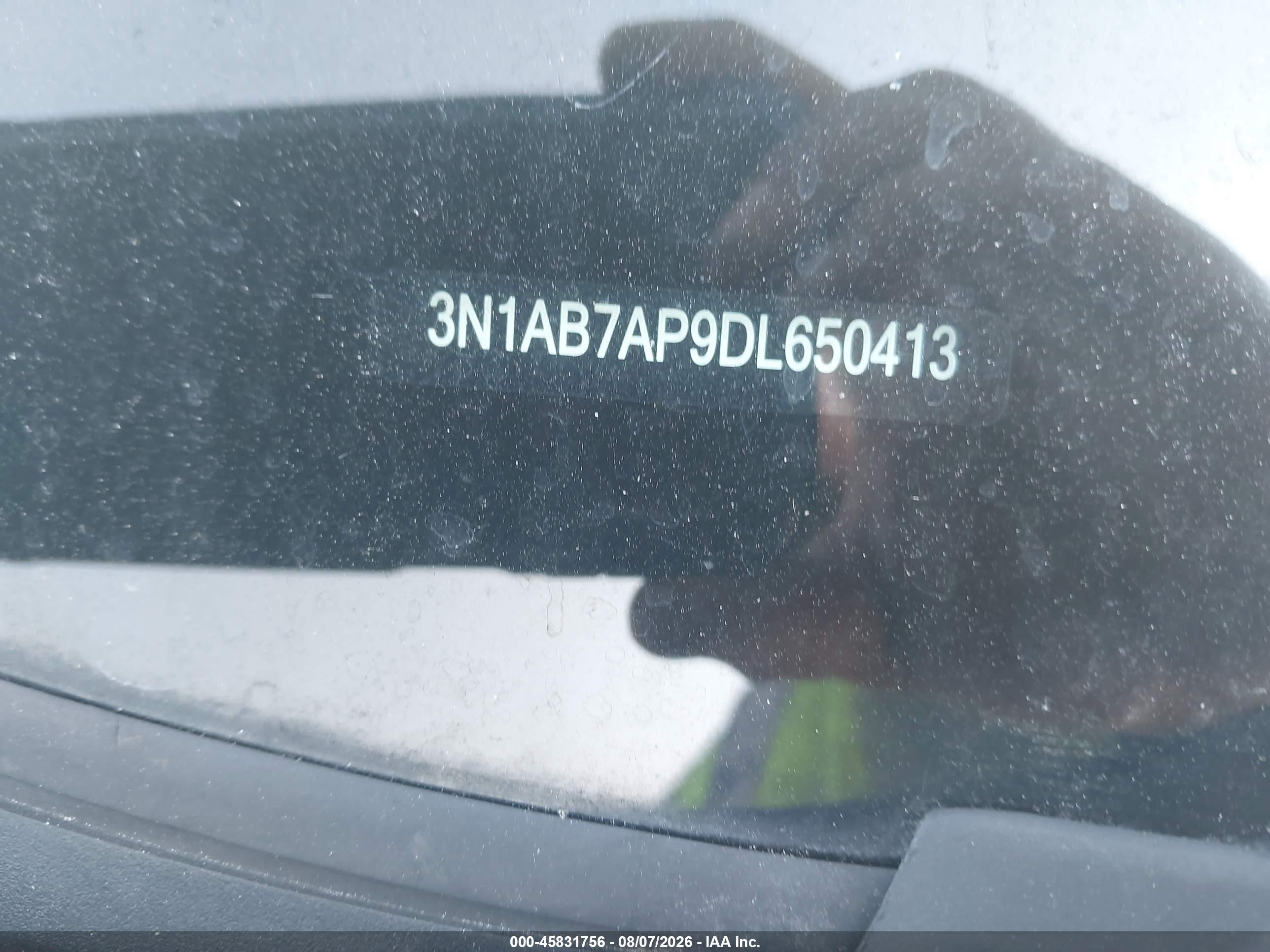 2013 Nissan Sentra Sv Black vin: 3N1AB7AP9DL650413