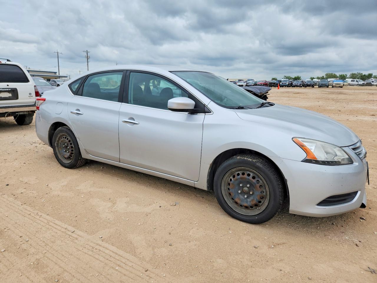 2013 Nissan Sentra S Серый vin: 3N1AB7AP9DL672489