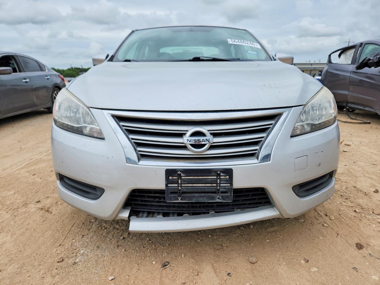 2013 Nissan Sentra S Серый vin: 3N1AB7AP9DL672489