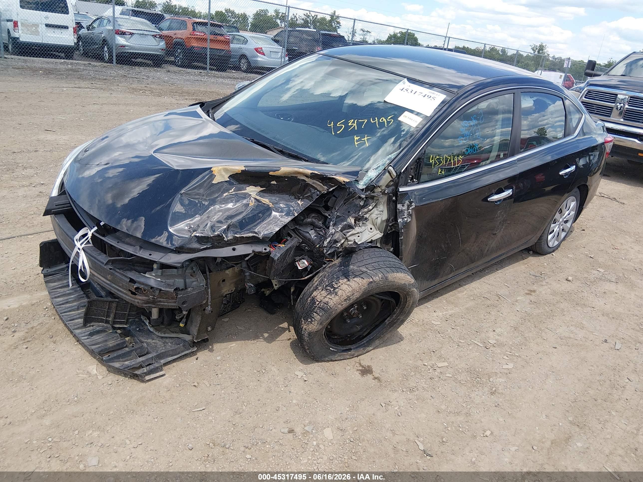 2013 Nissan Sentra Sv Black vin: 3N1AB7AP9DL677952