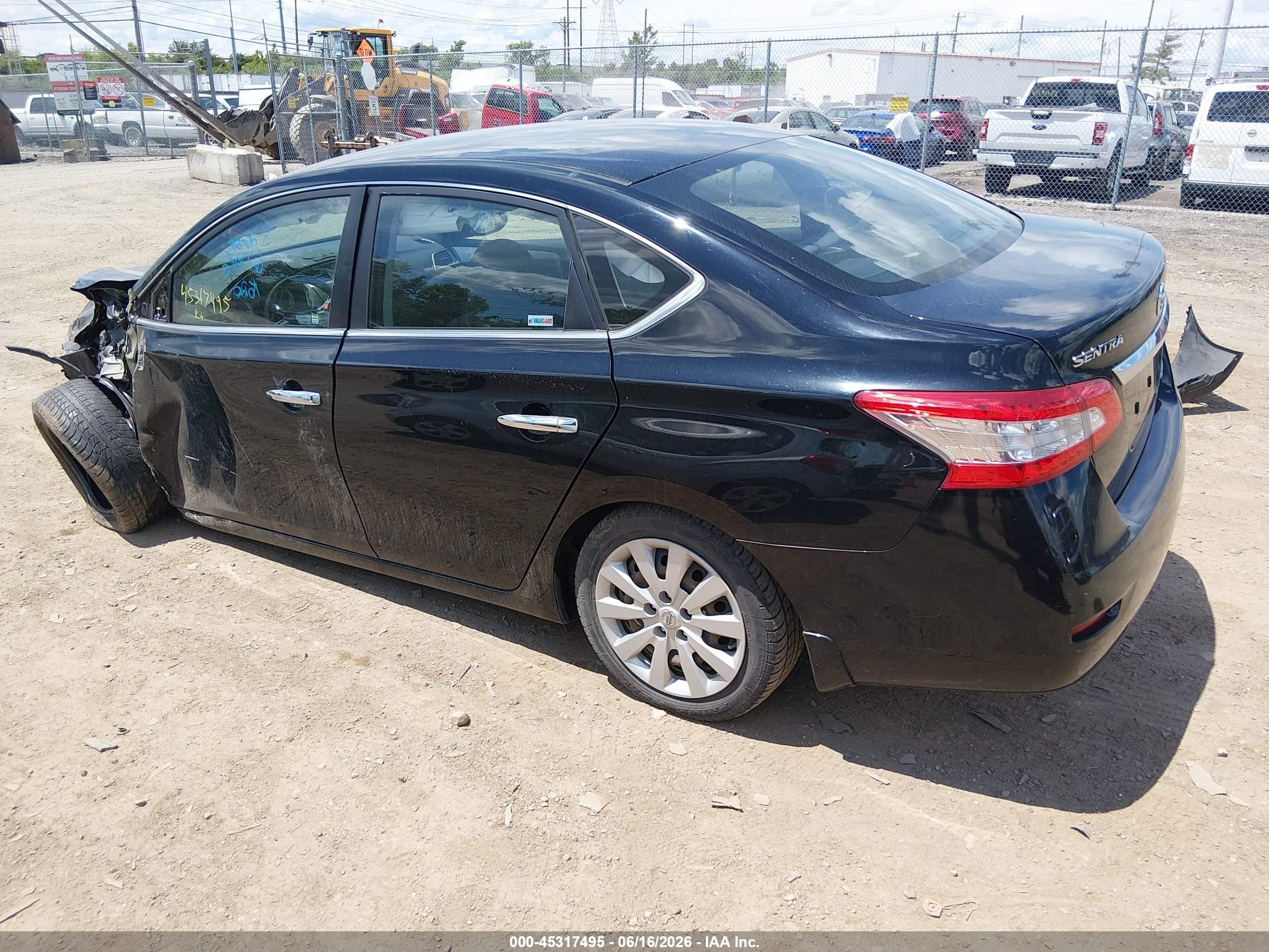 2013 Nissan Sentra Sv Black vin: 3N1AB7AP9DL677952