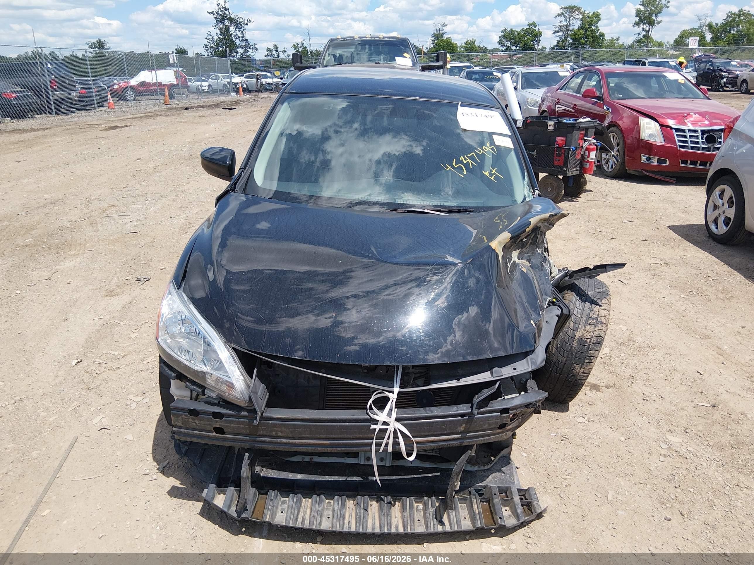 2013 Nissan Sentra Sv Black vin: 3N1AB7AP9DL677952