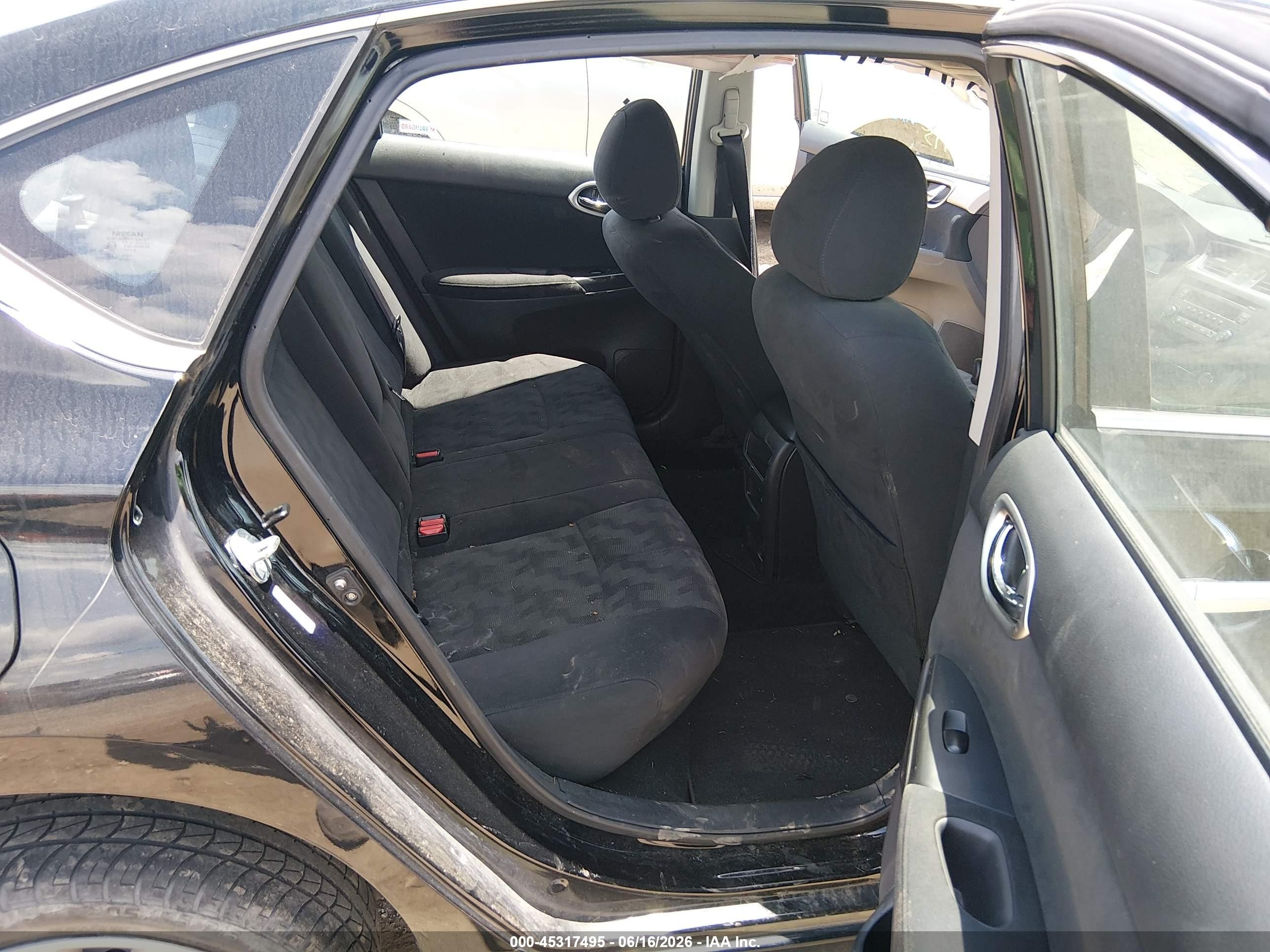 2013 Nissan Sentra Sv Black vin: 3N1AB7AP9DL677952