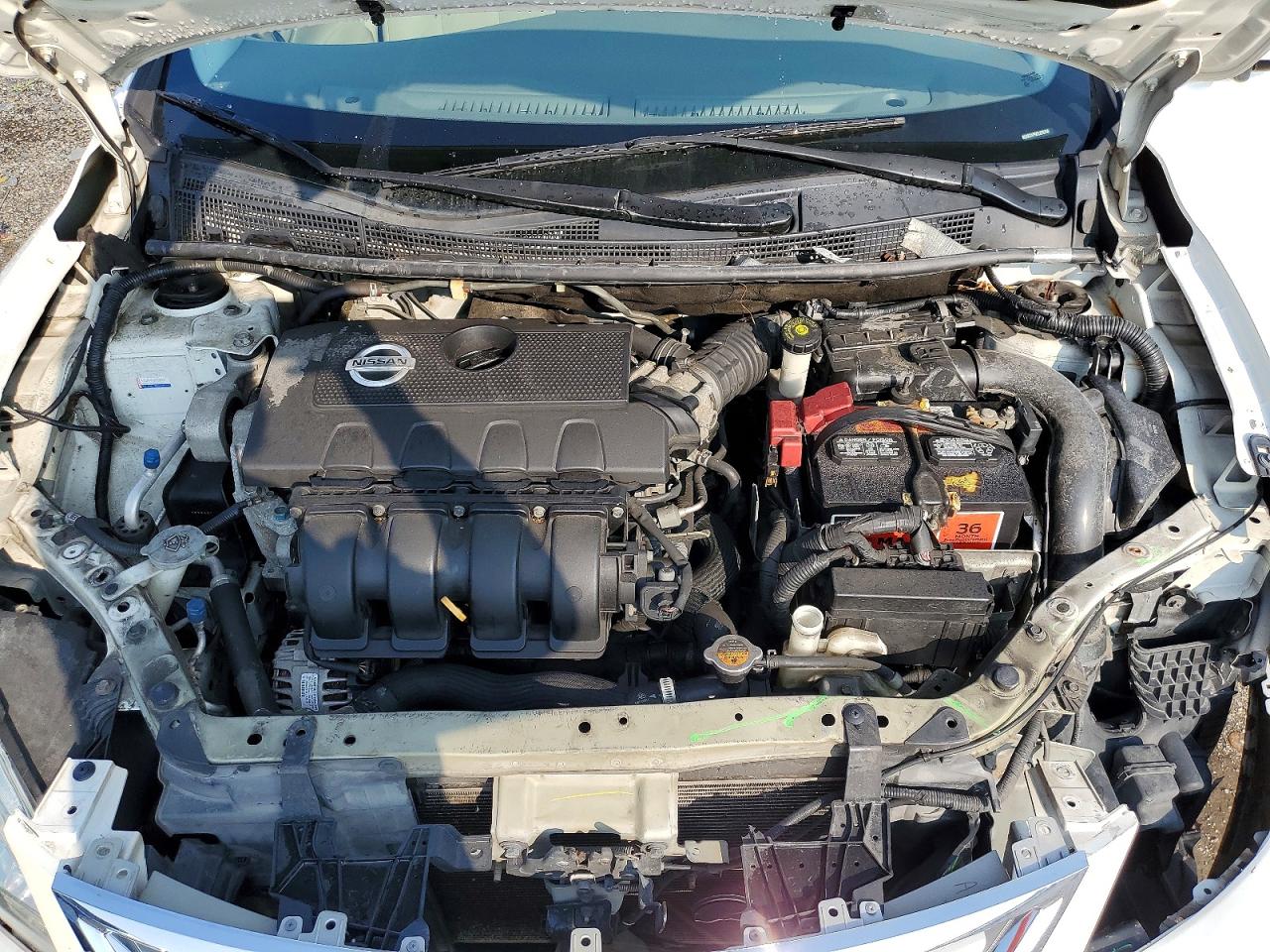 2013 Nissan Sentra S Белый vin: 3N1AB7AP9DL679748