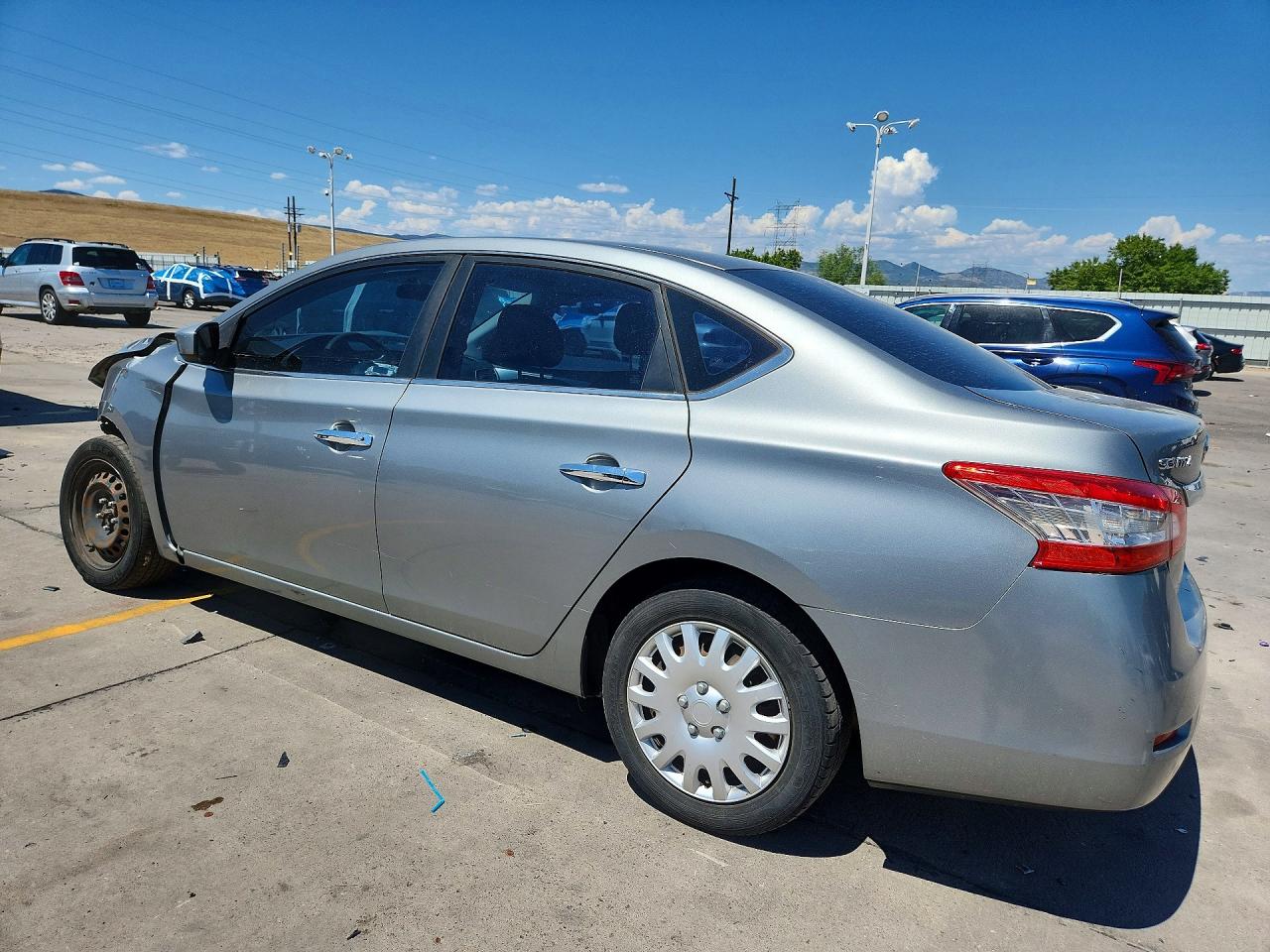 2013 Nissan Sentra S Gray vin: 3N1AB7AP9DL680804