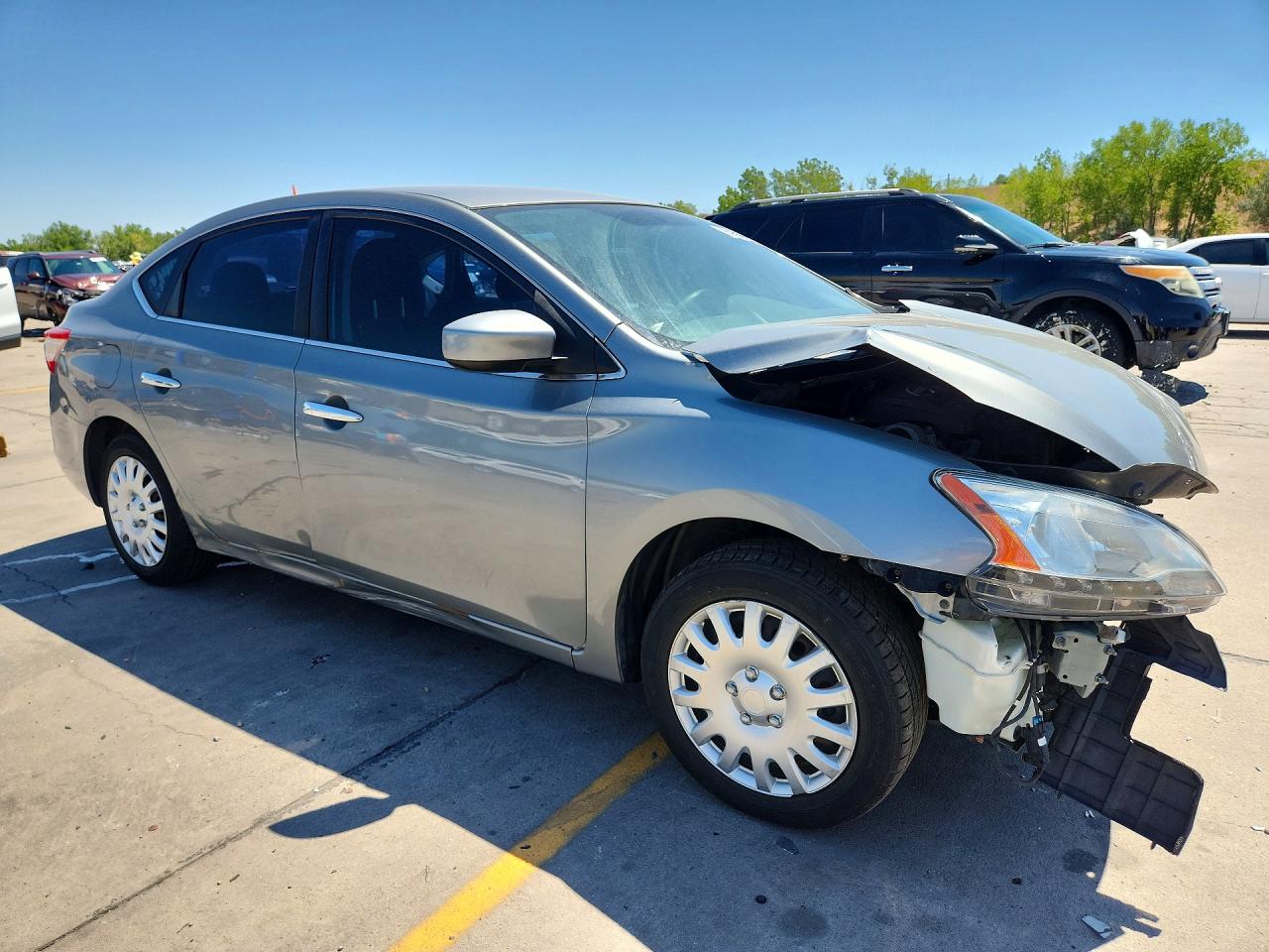 2013 Nissan Sentra S Gray vin: 3N1AB7AP9DL680804