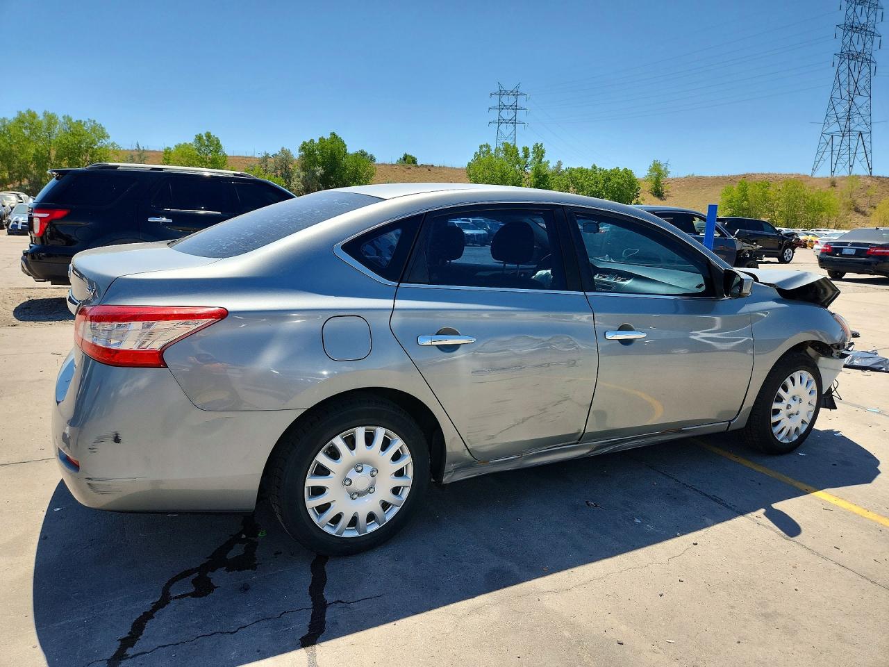 2013 Nissan Sentra S Gray vin: 3N1AB7AP9DL680804