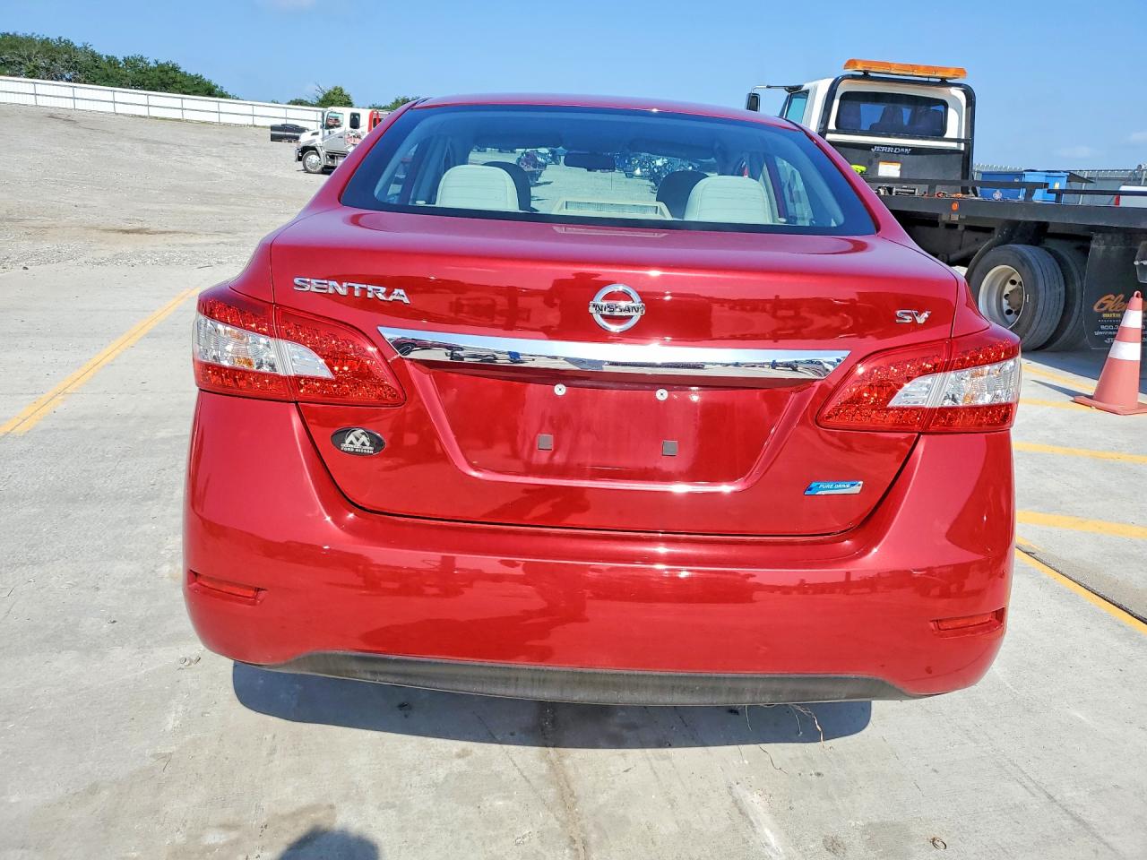 2013 Nissan Sentra S Red vin: 3N1AB7AP9DL681502