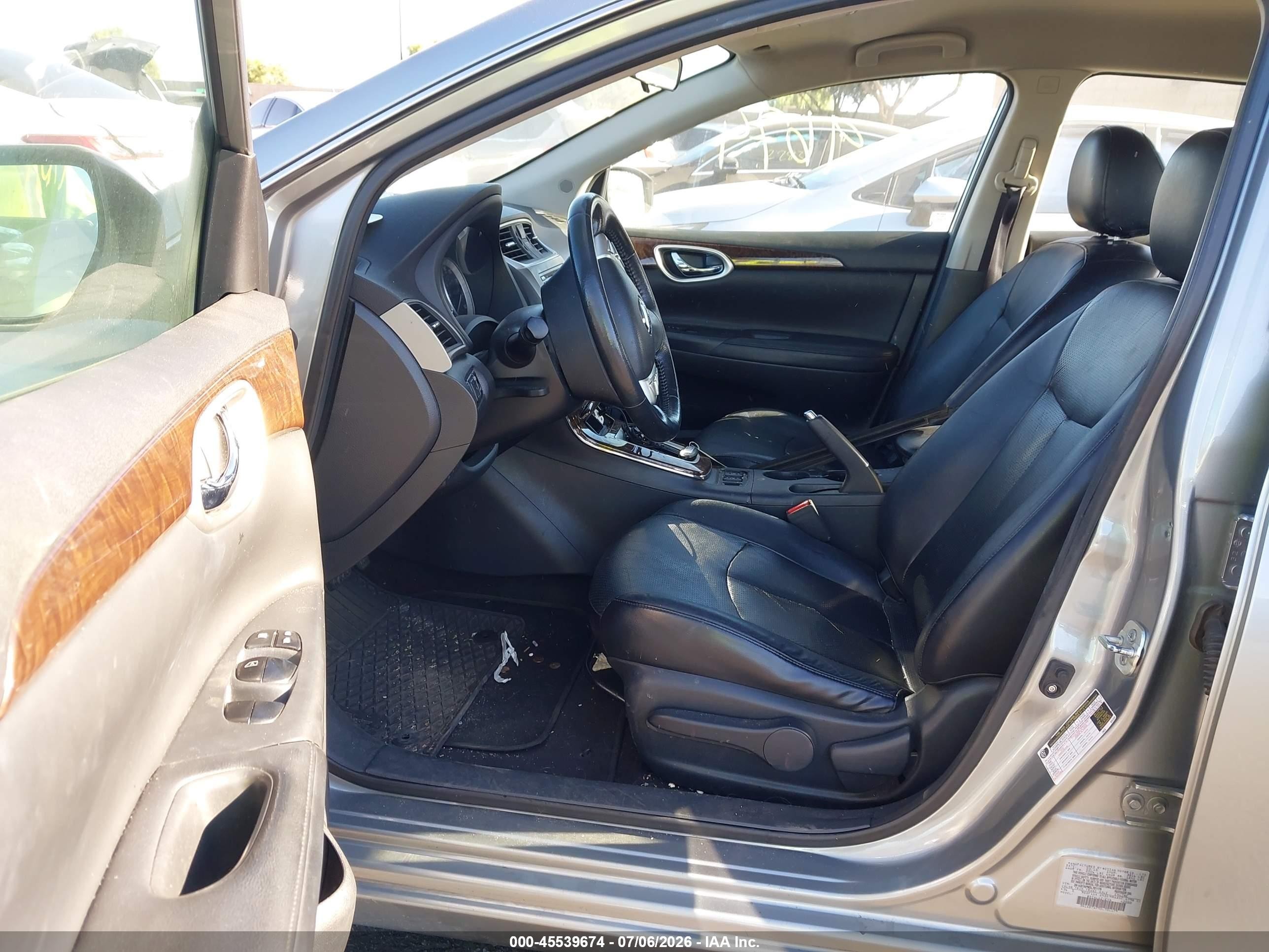 2013 Nissan Sentra Sl Beige vin: 3N1AB7AP9DL701179