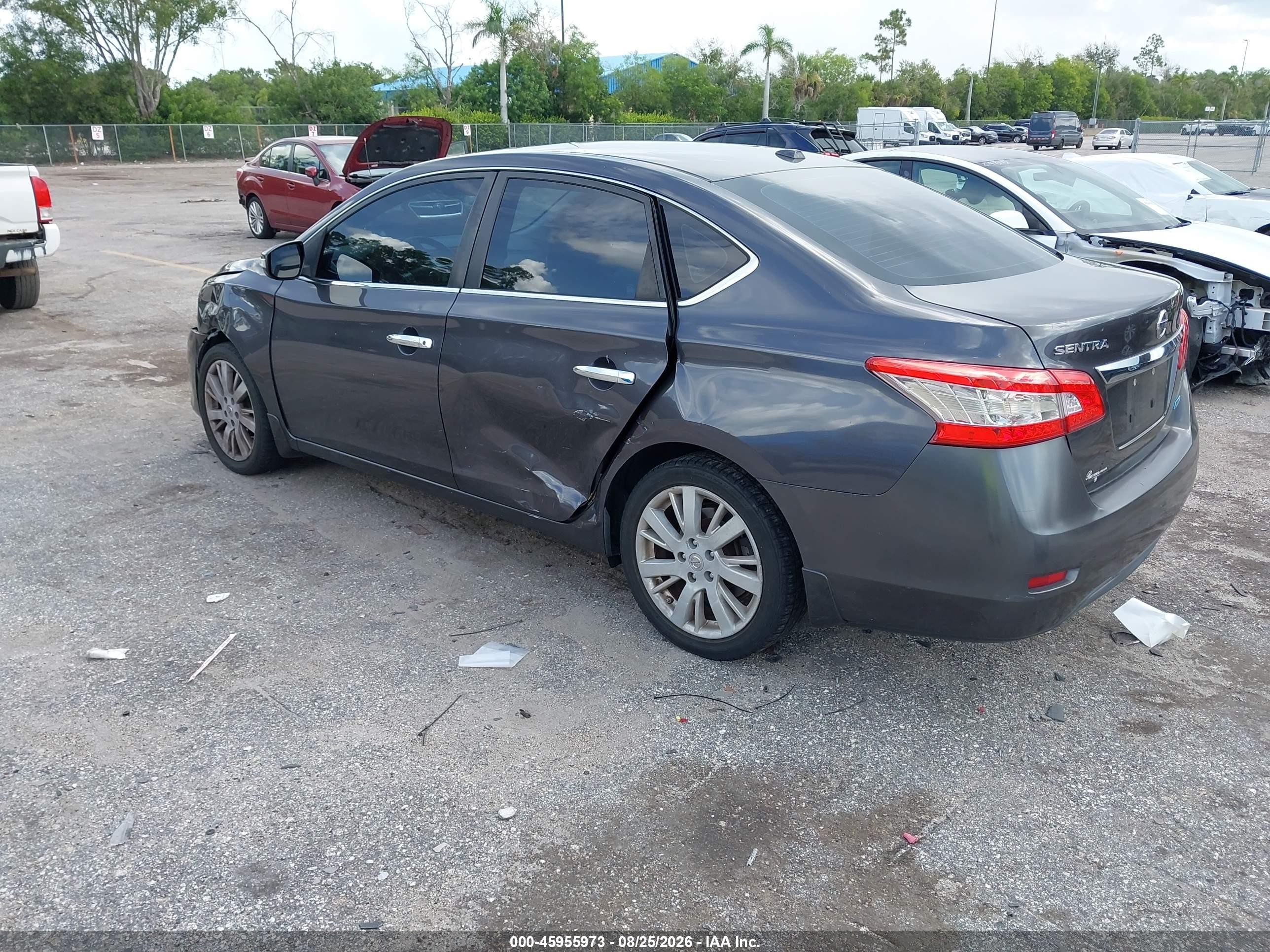 2013 Nissan Sentra Sl Gray vin: 3N1AB7AP9DL701411