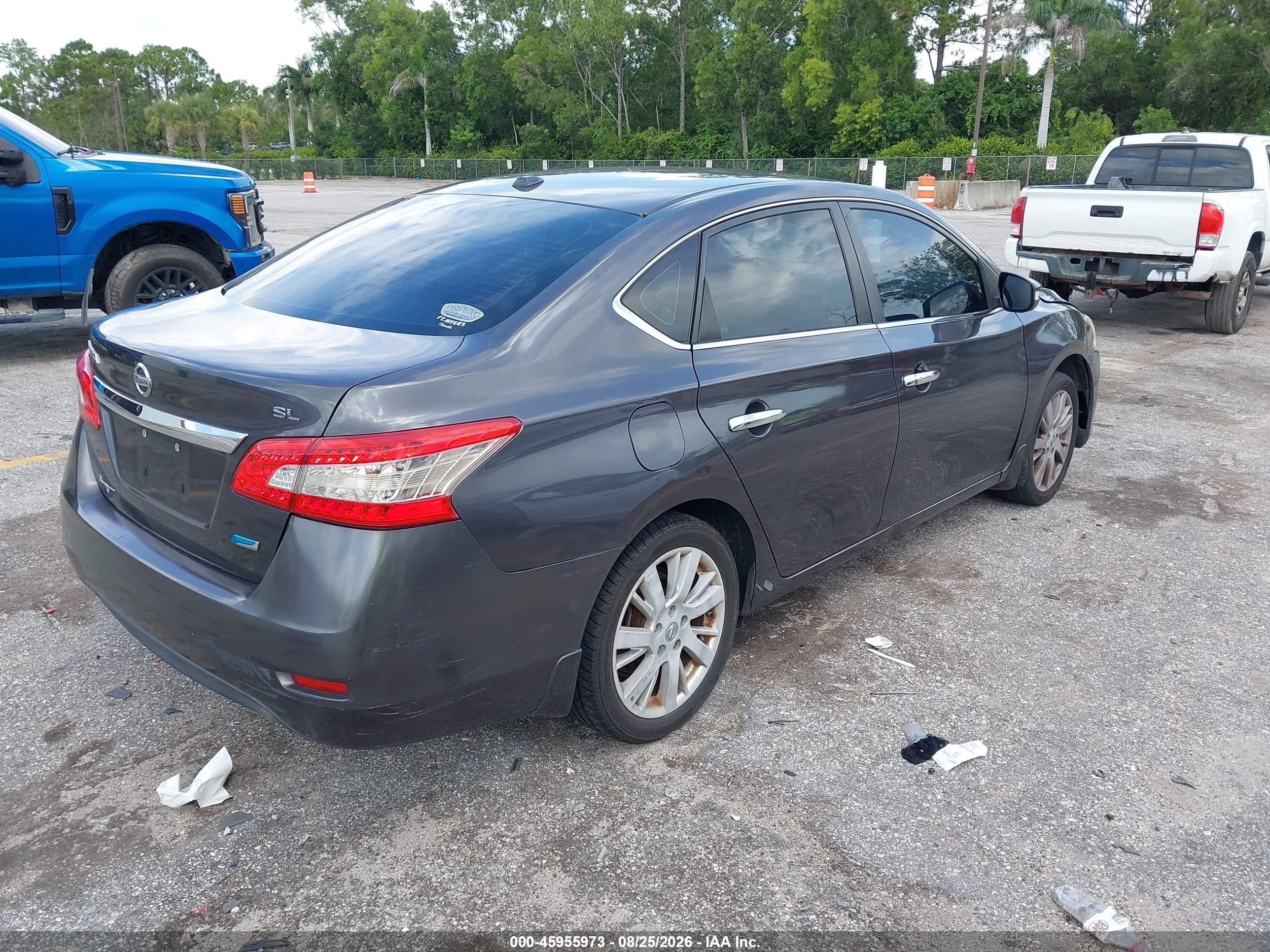 2013 Nissan Sentra Sl Gray vin: 3N1AB7AP9DL701411