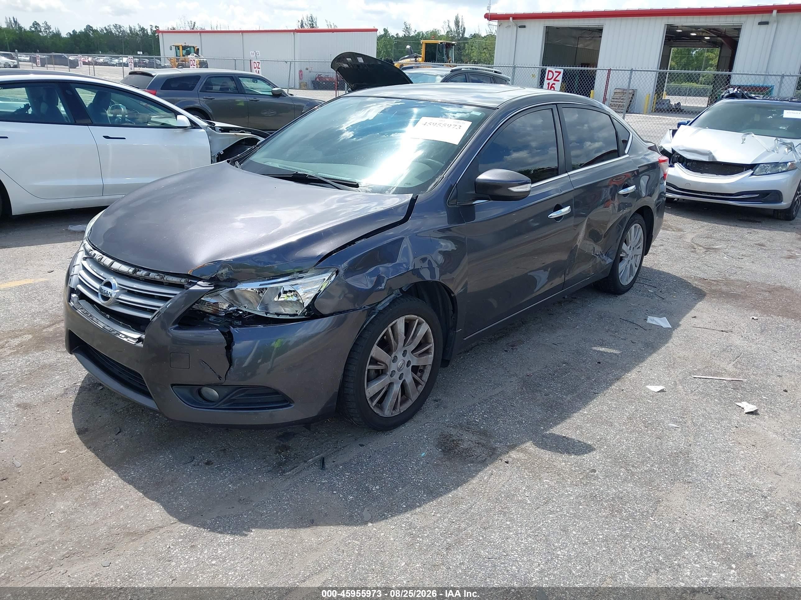 2013 Nissan Sentra Sl Gray vin: 3N1AB7AP9DL701411