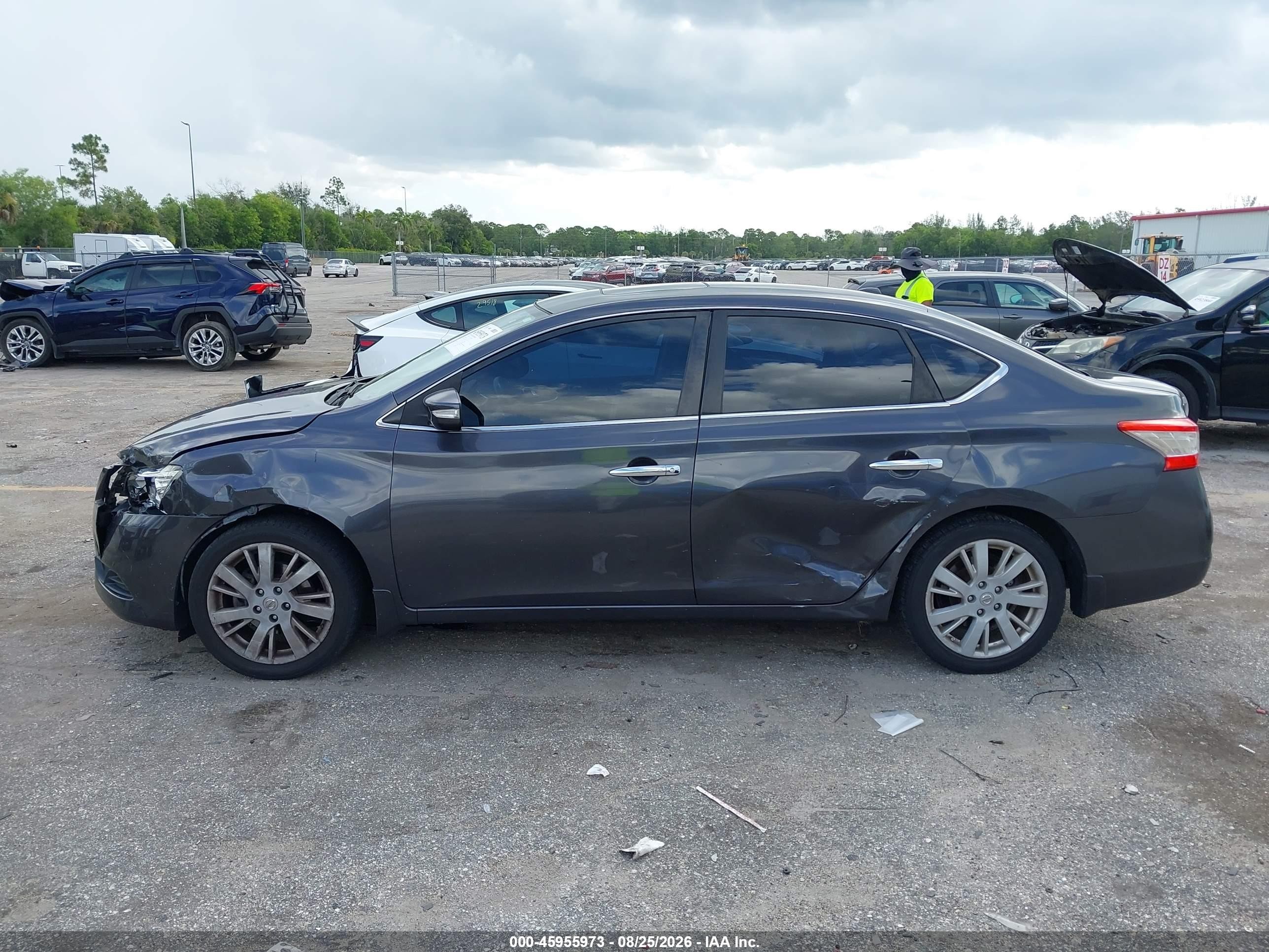 2013 Nissan Sentra Sl Gray vin: 3N1AB7AP9DL701411