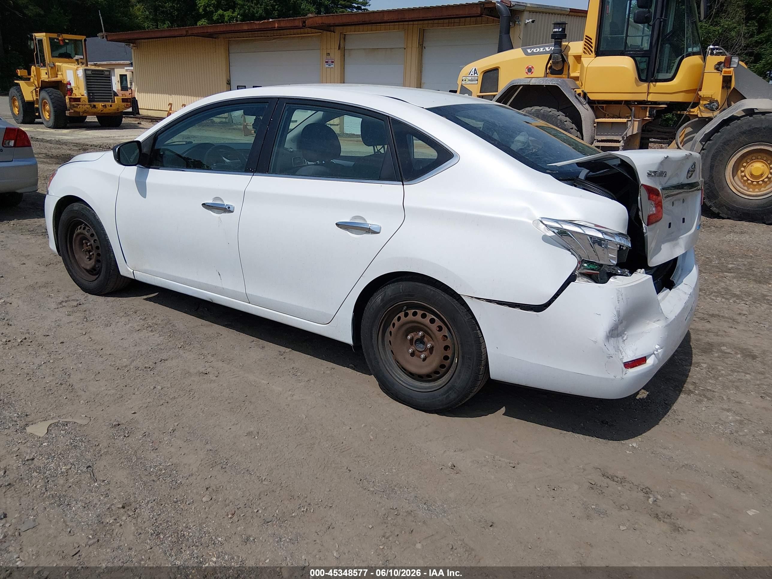 2013 Nissan Sentra Sv White vin: 3N1AB7AP9DL704129