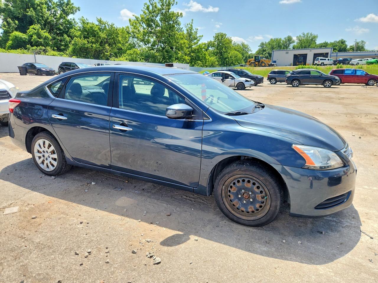 2013 Nissan Sentra S Синий vin: 3N1AB7AP9DL706088