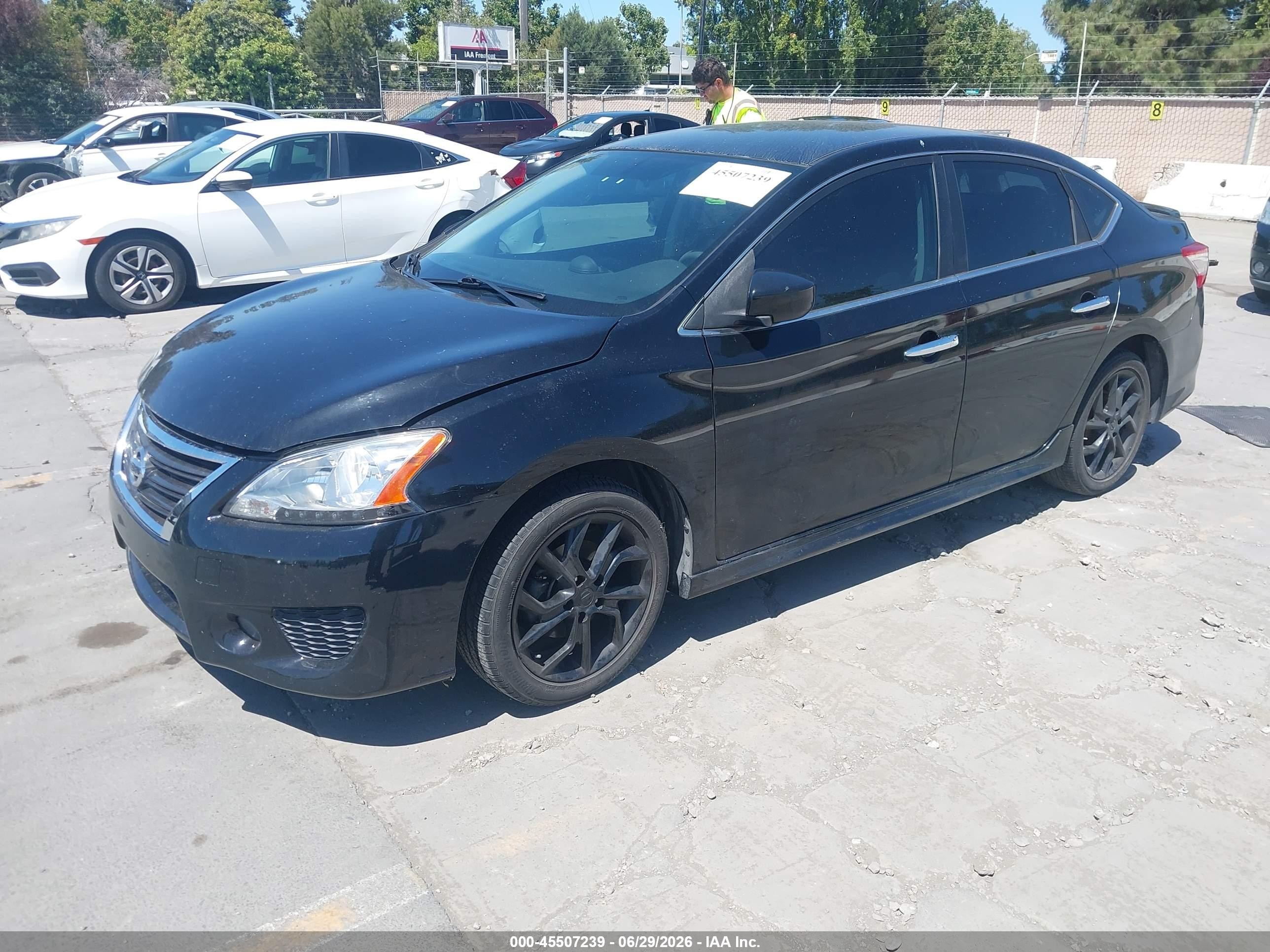 2013 Nissan Sentra Sr Black vin: 3N1AB7AP9DL707614