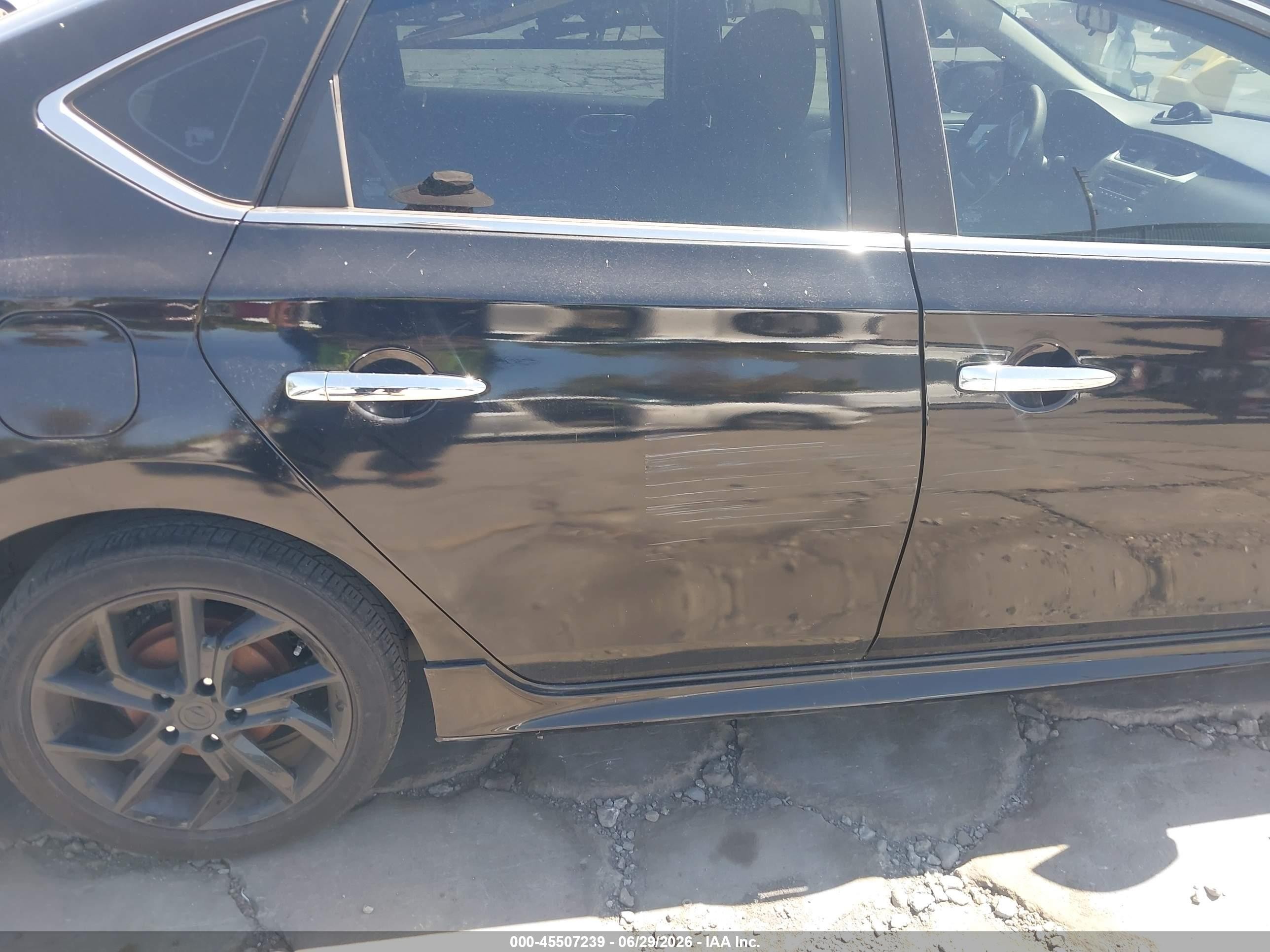2013 Nissan Sentra Sr Black vin: 3N1AB7AP9DL707614