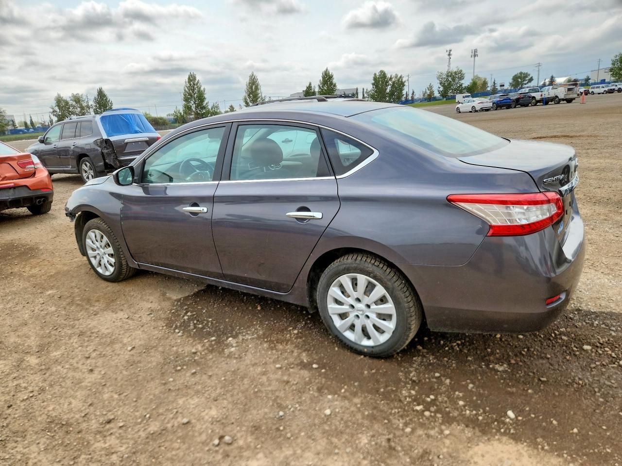 2013 Nissan Sentra S Серый vin: 3N1AB7AP9DL712666