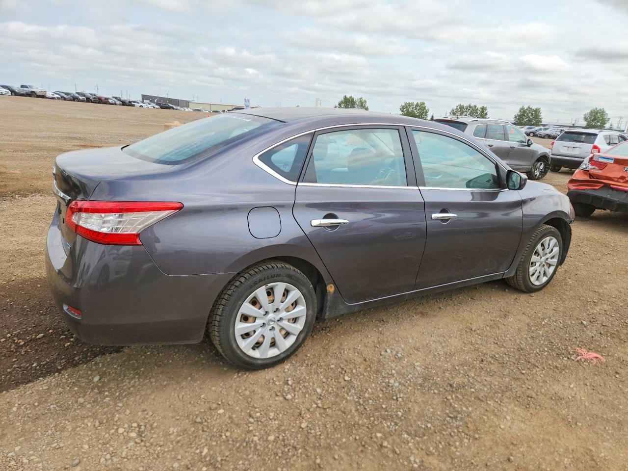 2013 Nissan Sentra S Серый vin: 3N1AB7AP9DL712666