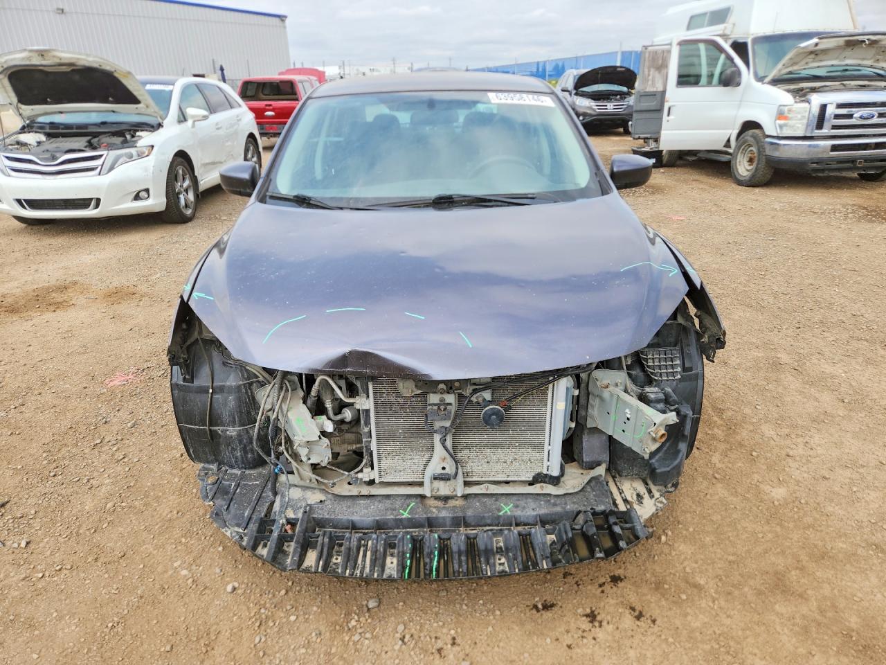 2013 Nissan Sentra S Серый vin: 3N1AB7AP9DL712666