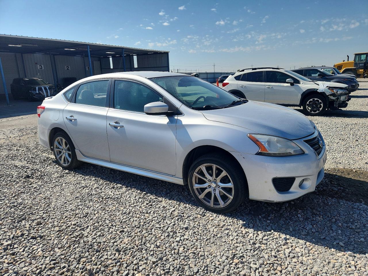 2013 Nissan Sentra S Silver vin: 3N1AB7AP9DL718323